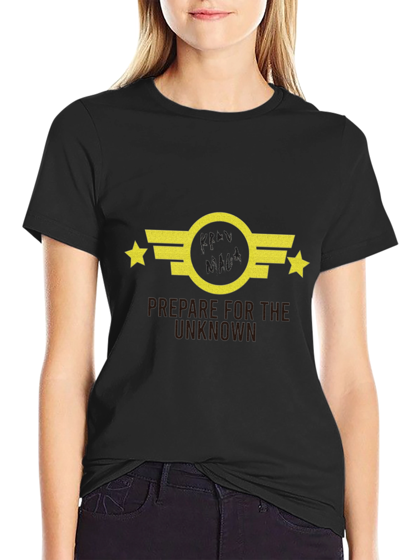 Krav Maga Prepare for Unknown Black T-Shirt