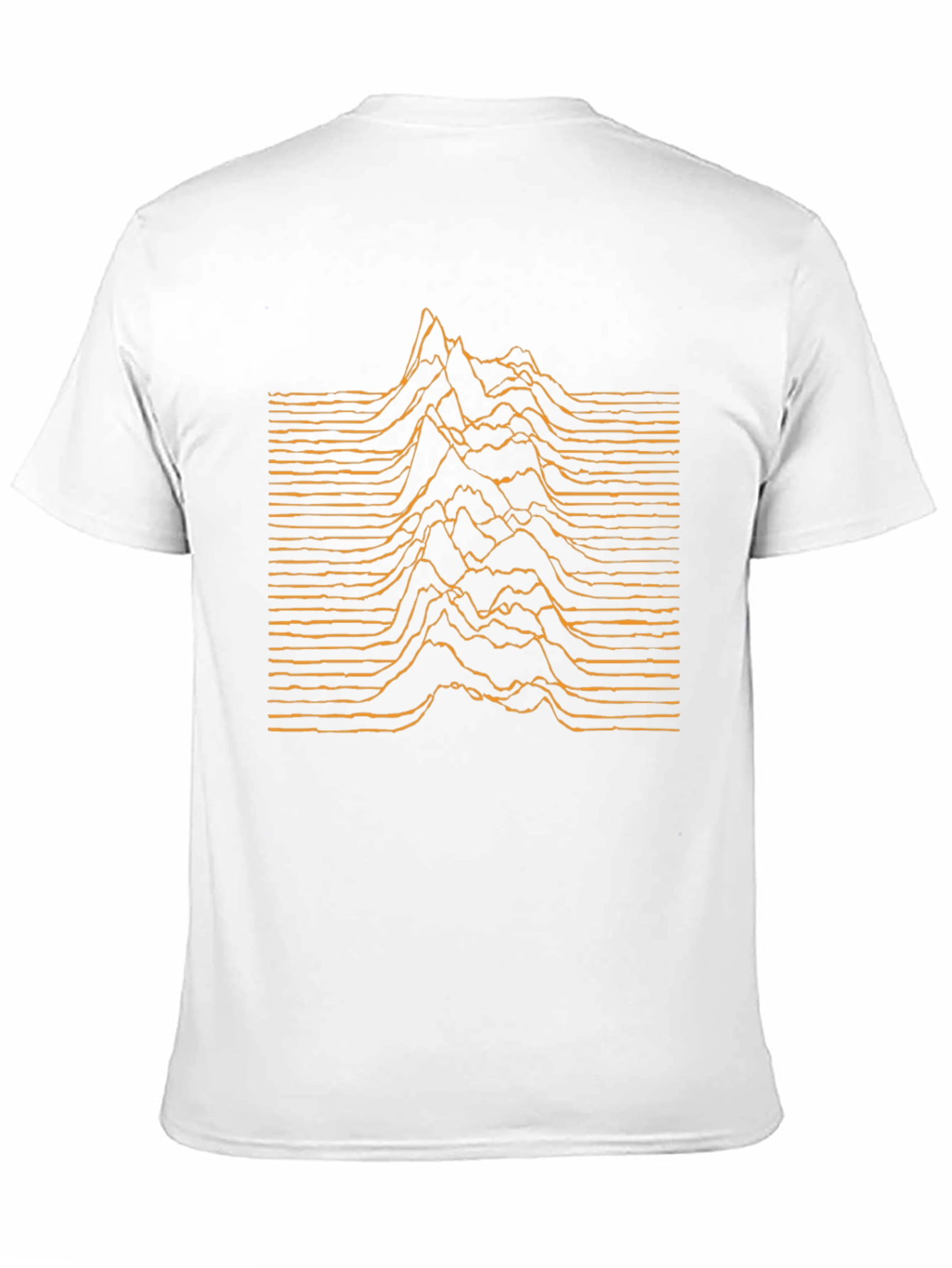 Abstract Soundwave Graphic Tee - Black
