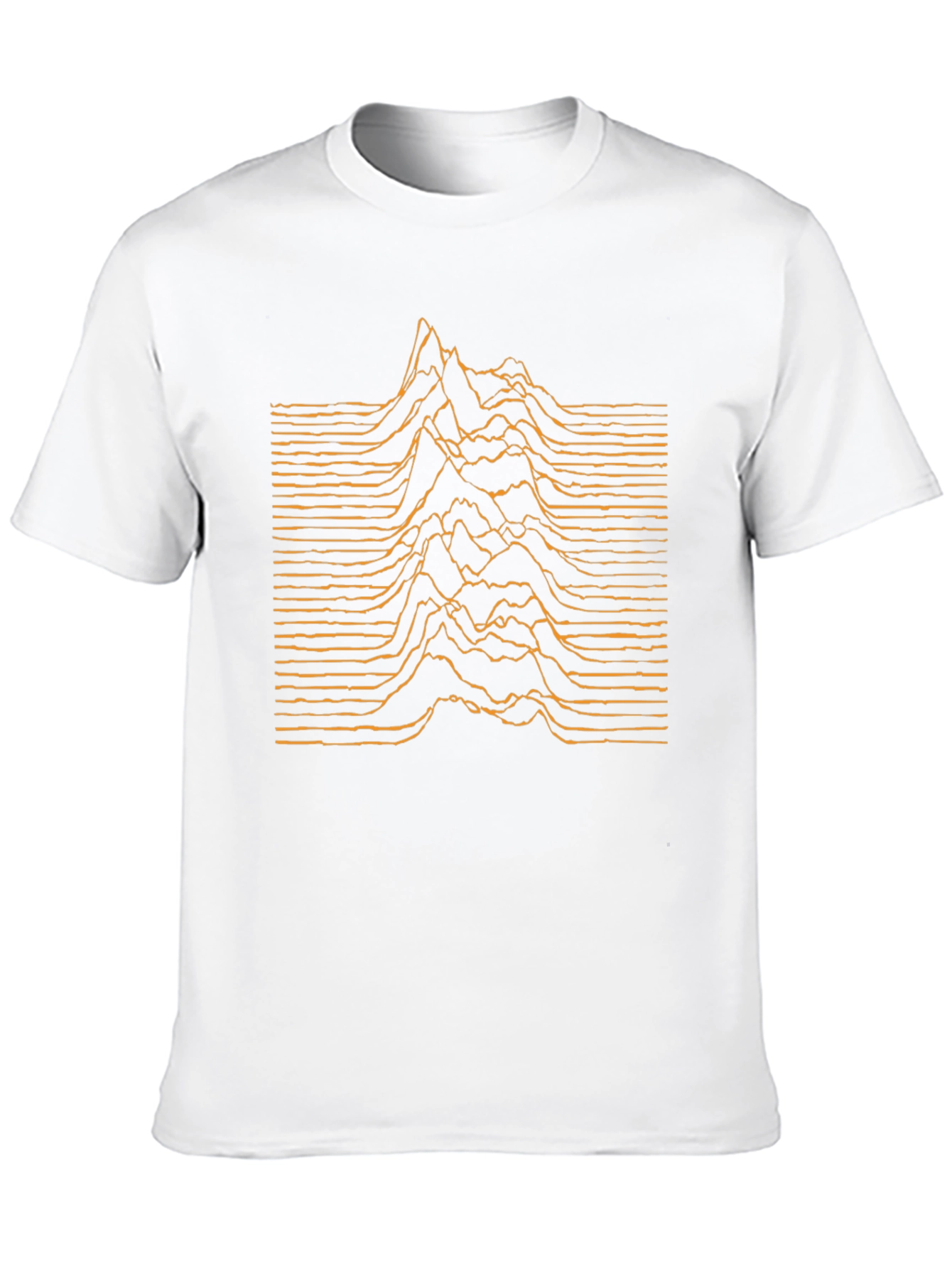 Abstract Soundwave Graphic Tee - Black