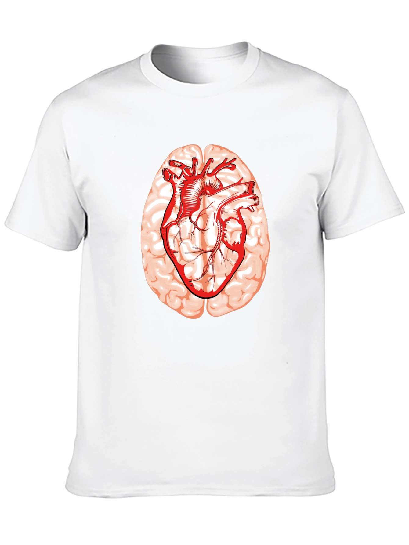 Brain Heart Graphic Tee - Smart Love
