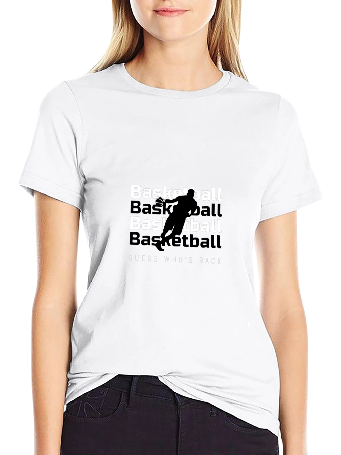 Basketball Graphic T-Shirt: Guess Whos Back Tee