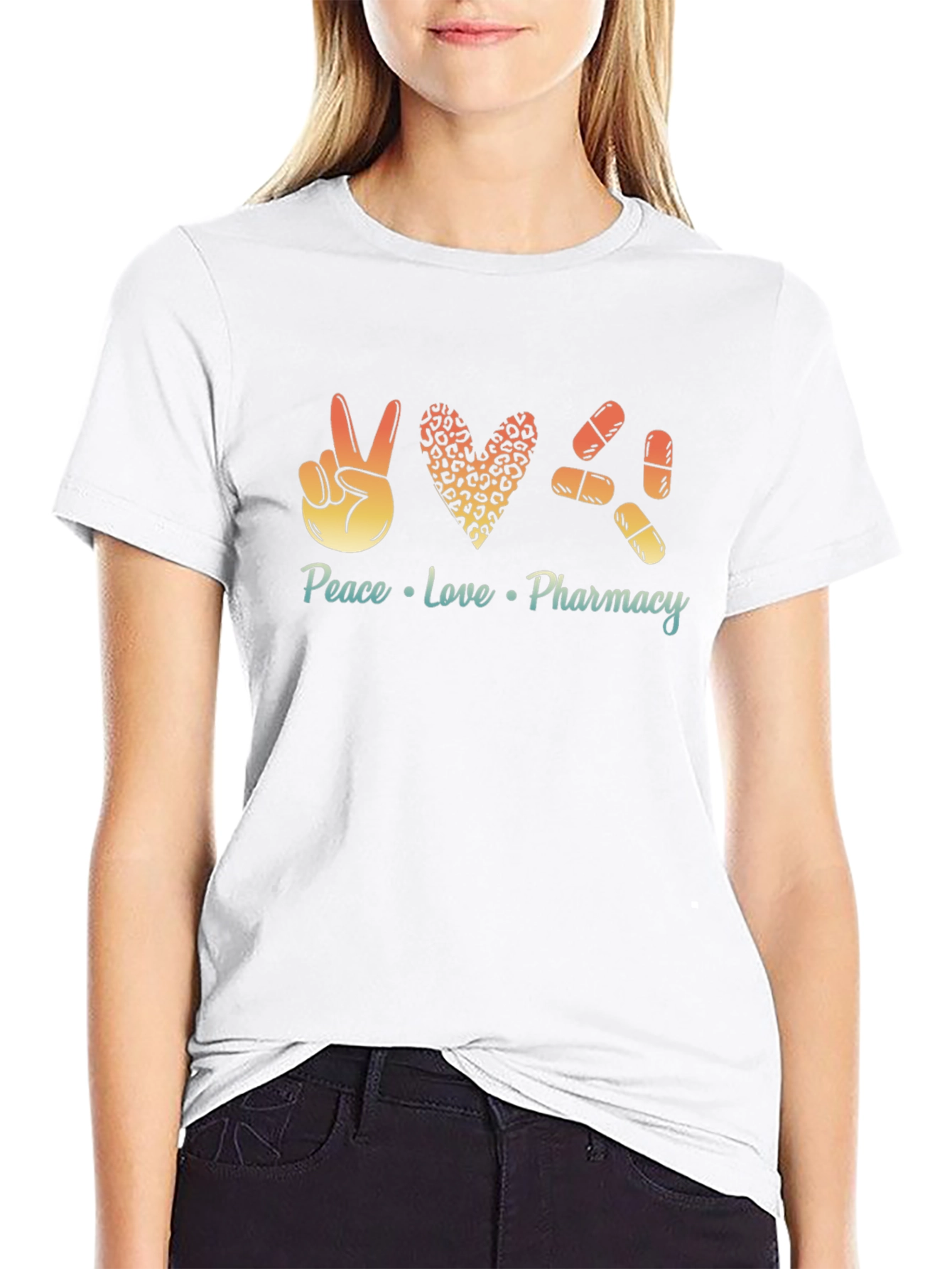 Peace Love Pharmacy Graphic T-Shirt