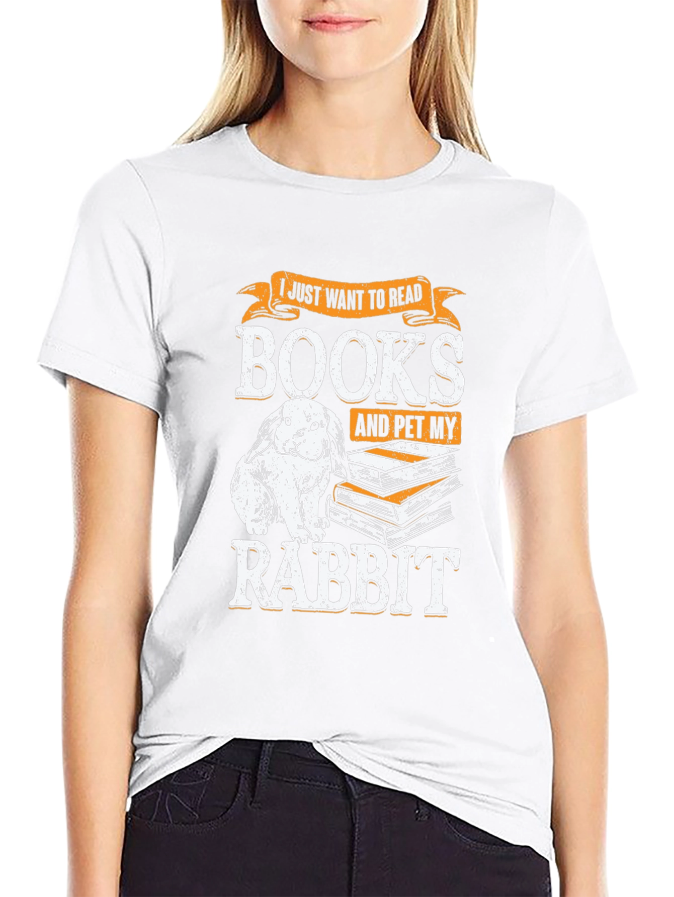 Read Books & Pet My Rabbit - Novelty T-Shirt