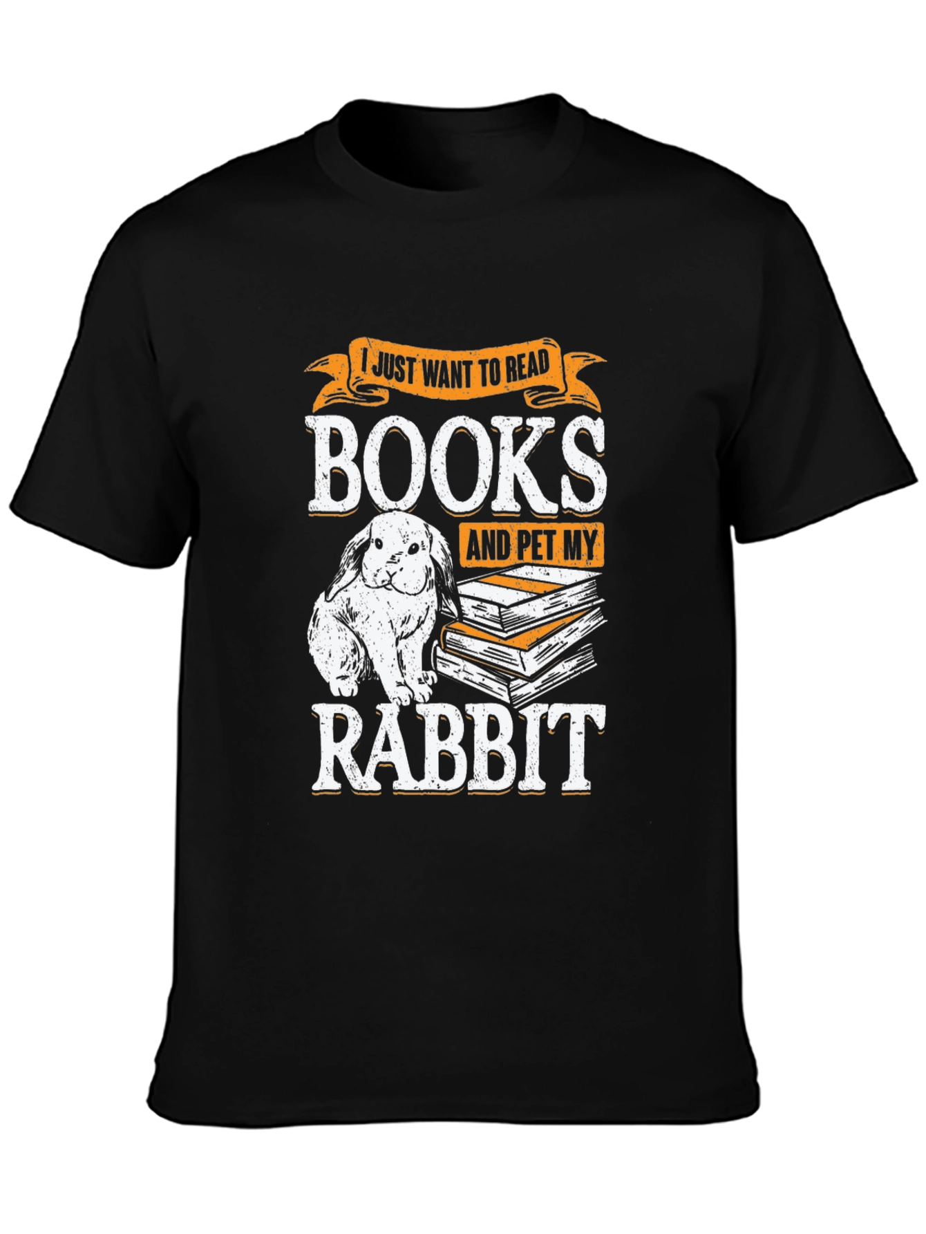 Read Books & Pet My Rabbit - Novelty T-Shirt