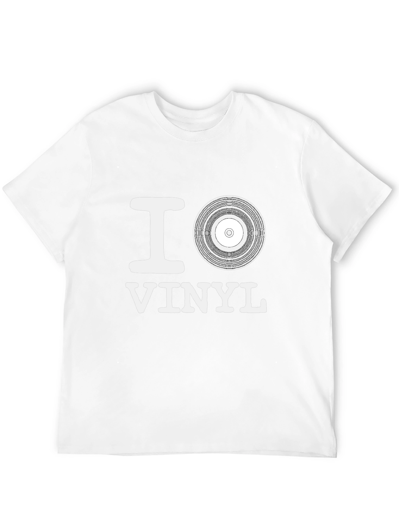 I Love Vinyl Graphic Tee - Music Lovers T-Shirt