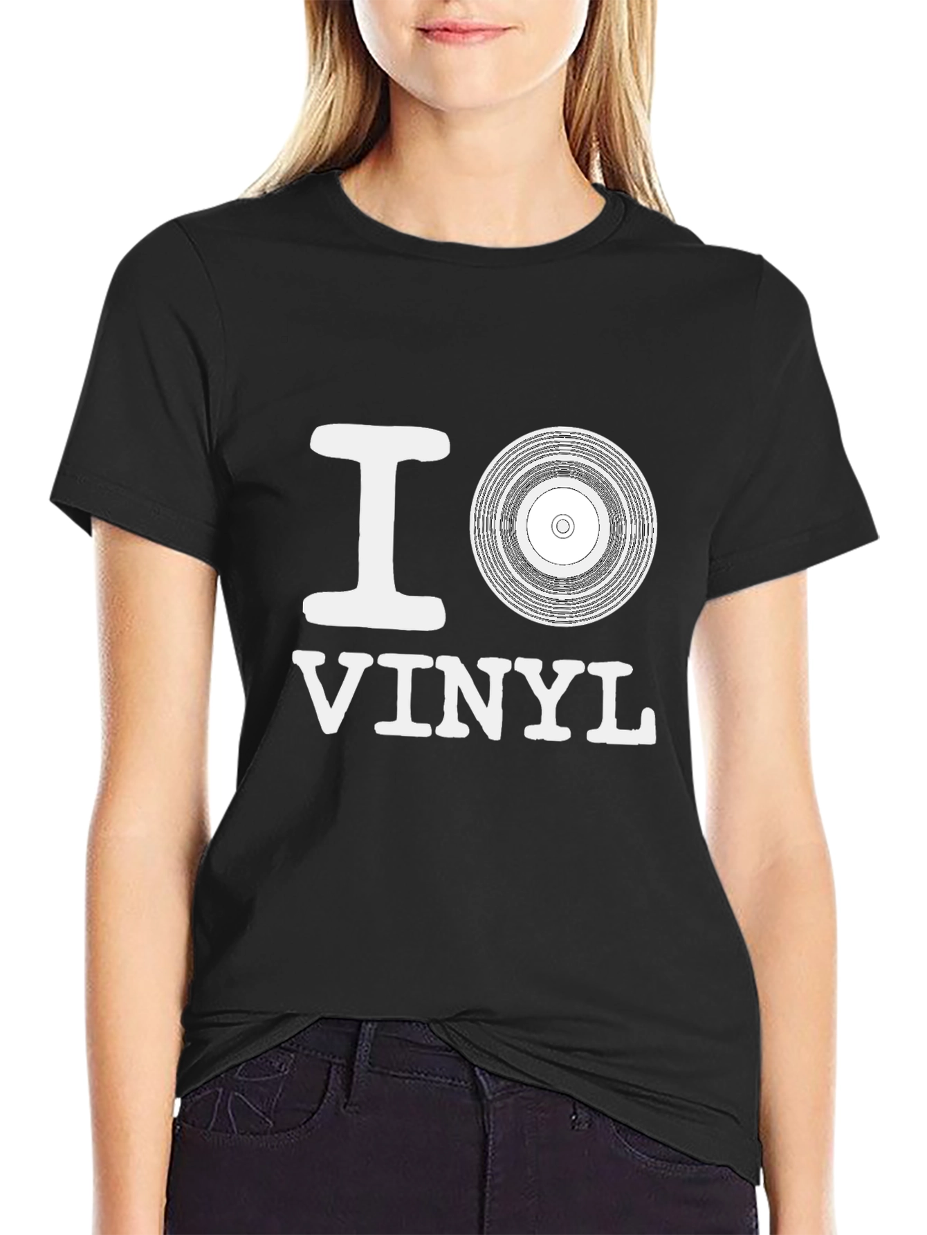 I Love Vinyl Graphic Tee - Music Lovers T-Shirt