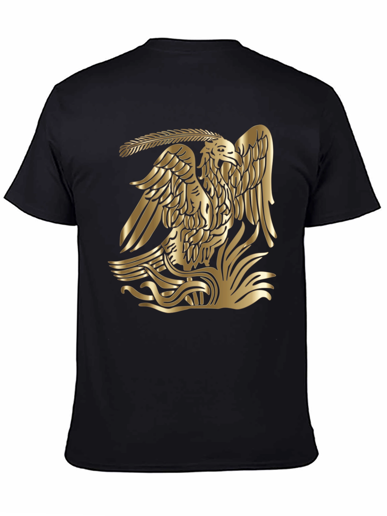 Golden Eagle Graphic Black Tee