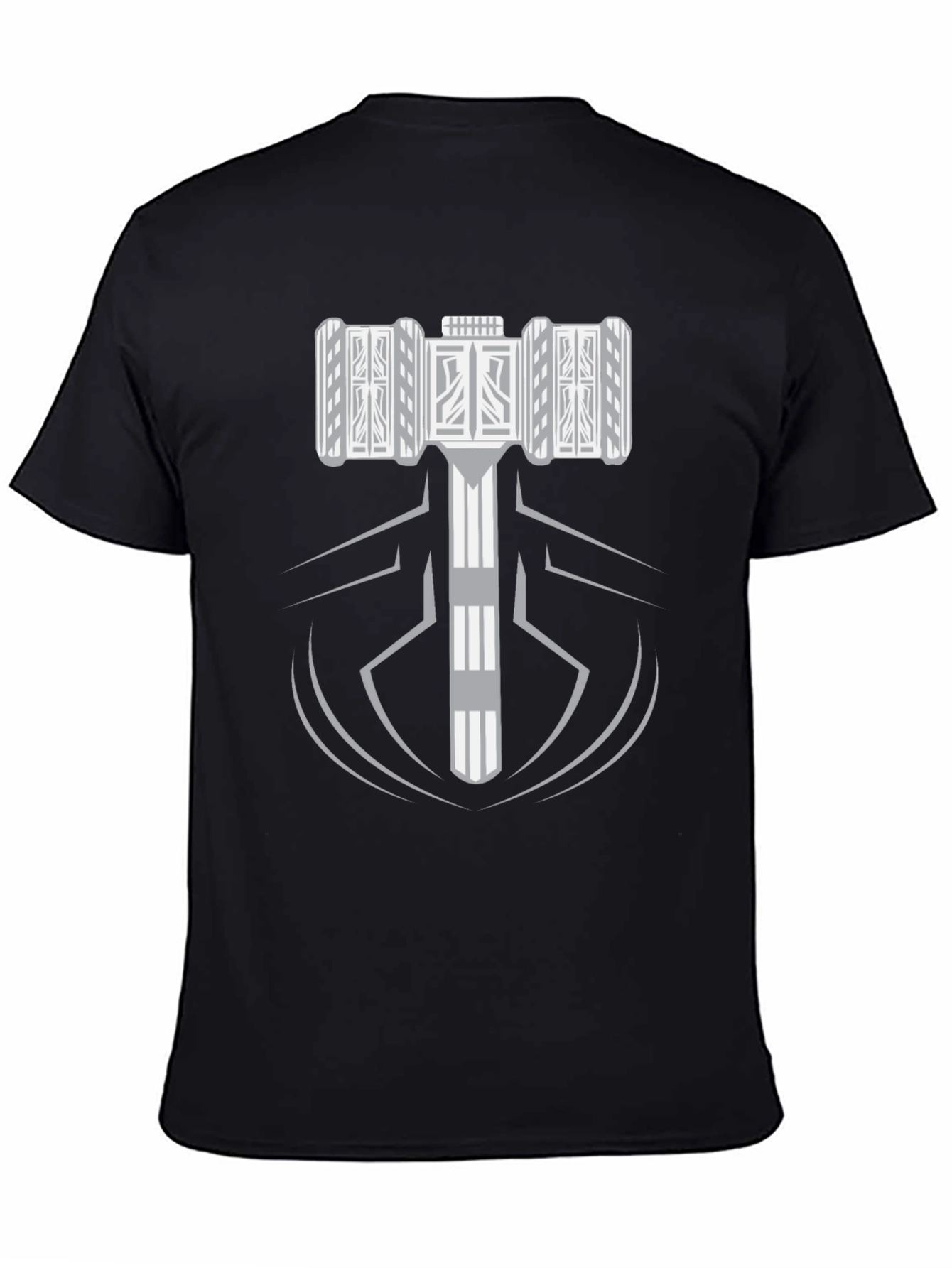 Hammer Graphic Black T-Shirt | Premium Cotton Tee
