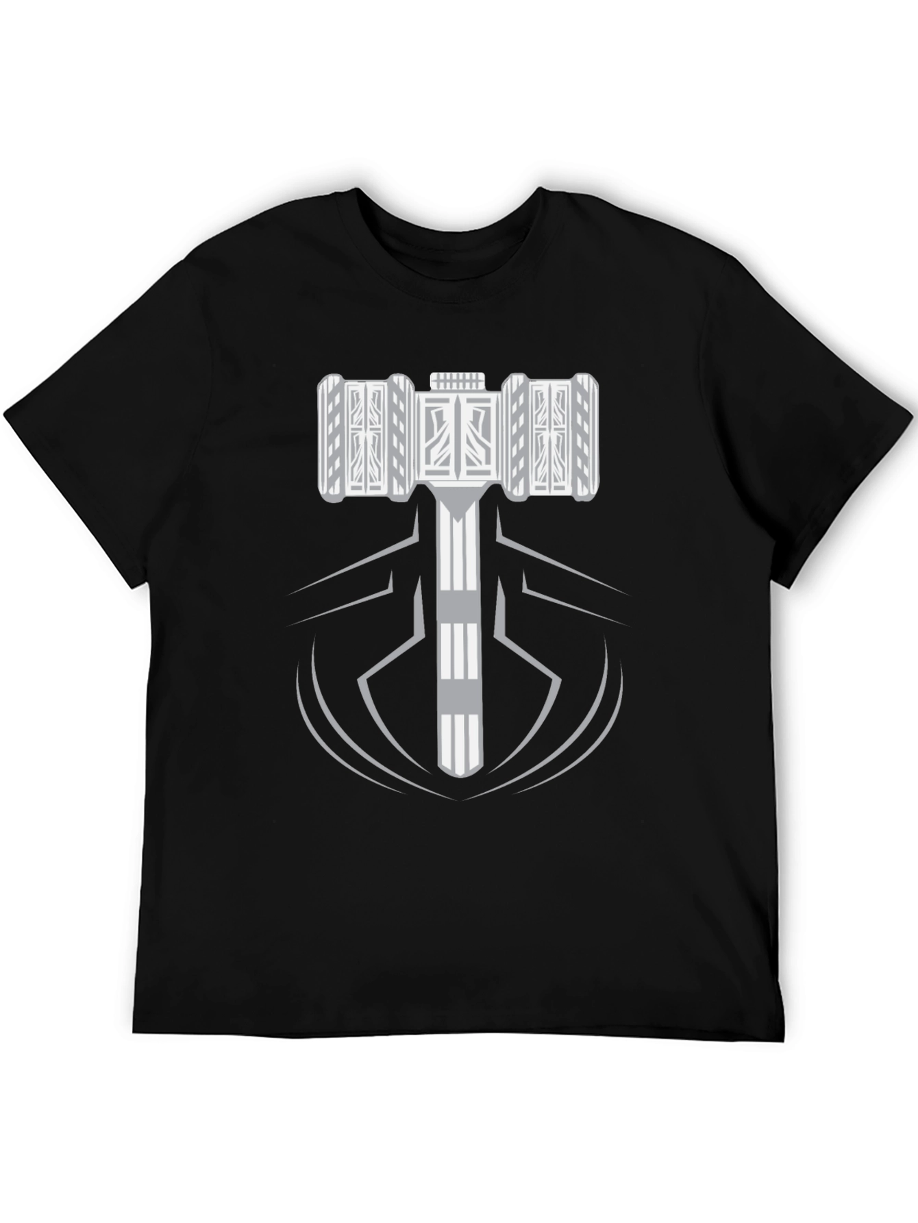 Hammer Graphic Black T-Shirt | Premium Cotton Tee