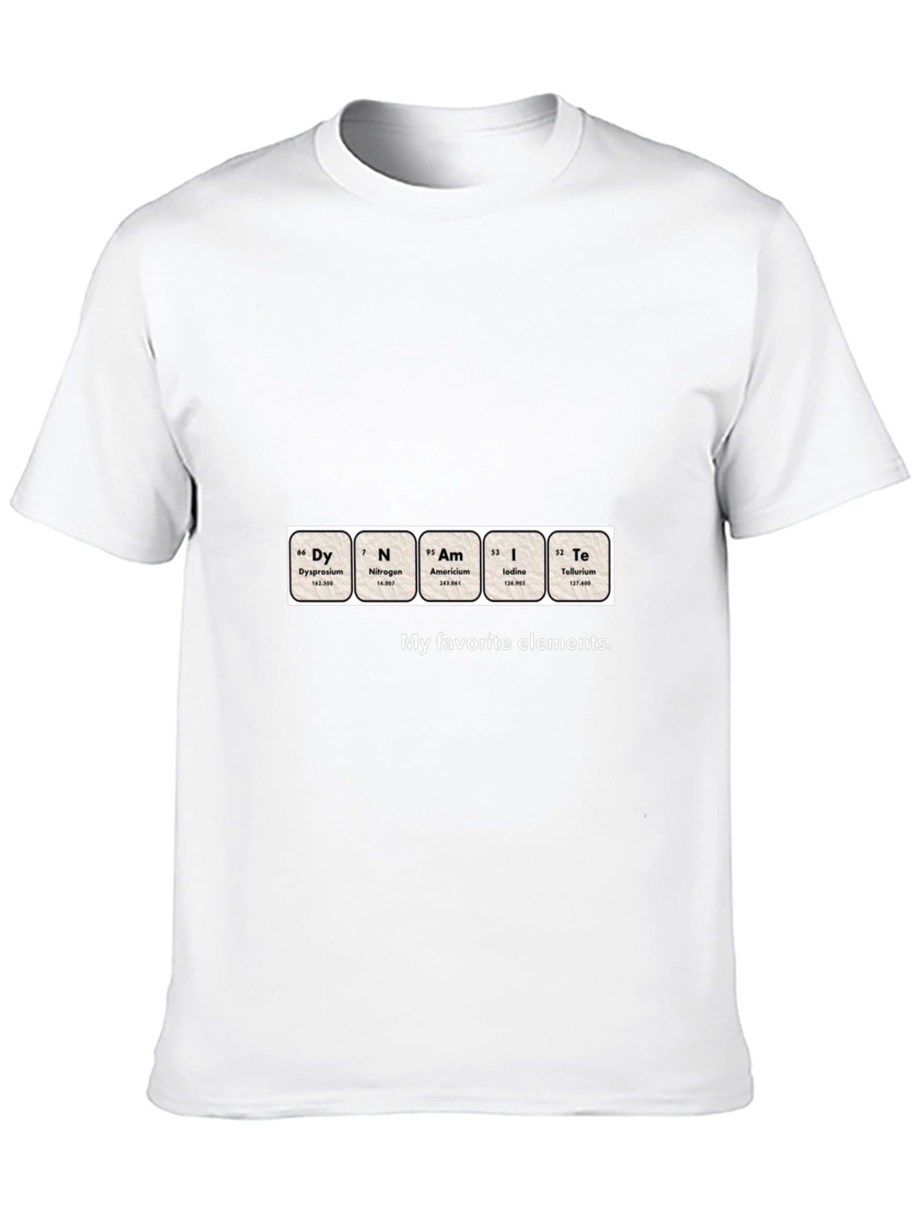Funny Periodic Table T-Shirt - My Favorite Elements