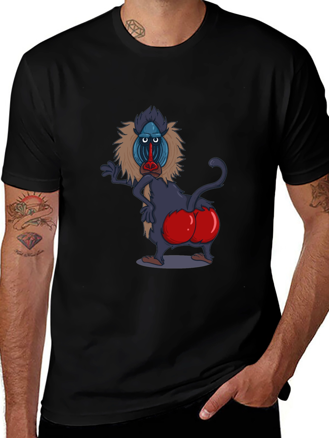 Funny Baboon T-Shirt - Cheeky Monkey Tee