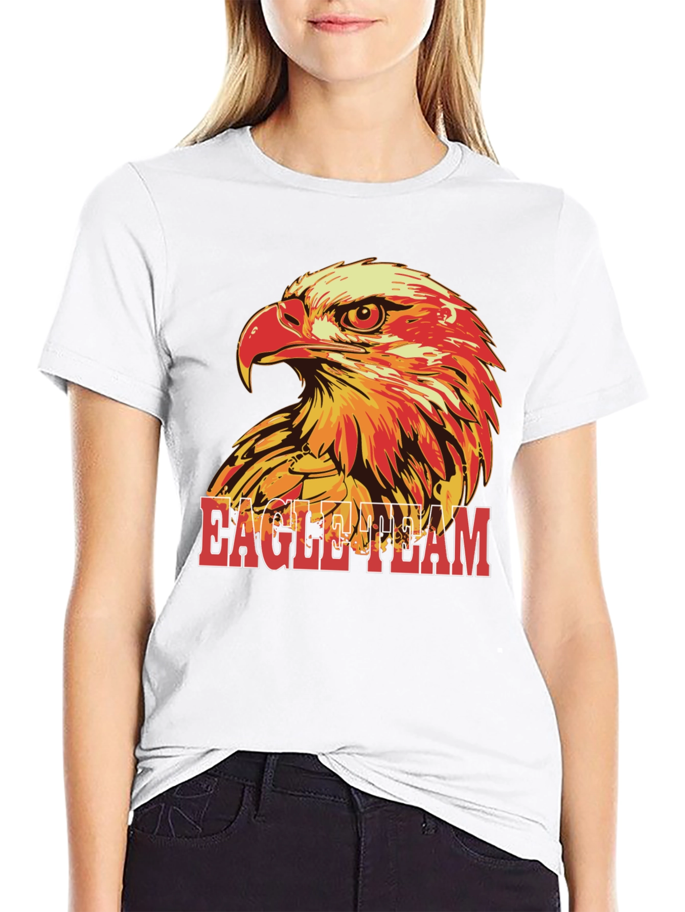 Eagle Team Graphic T-Shirt - Black