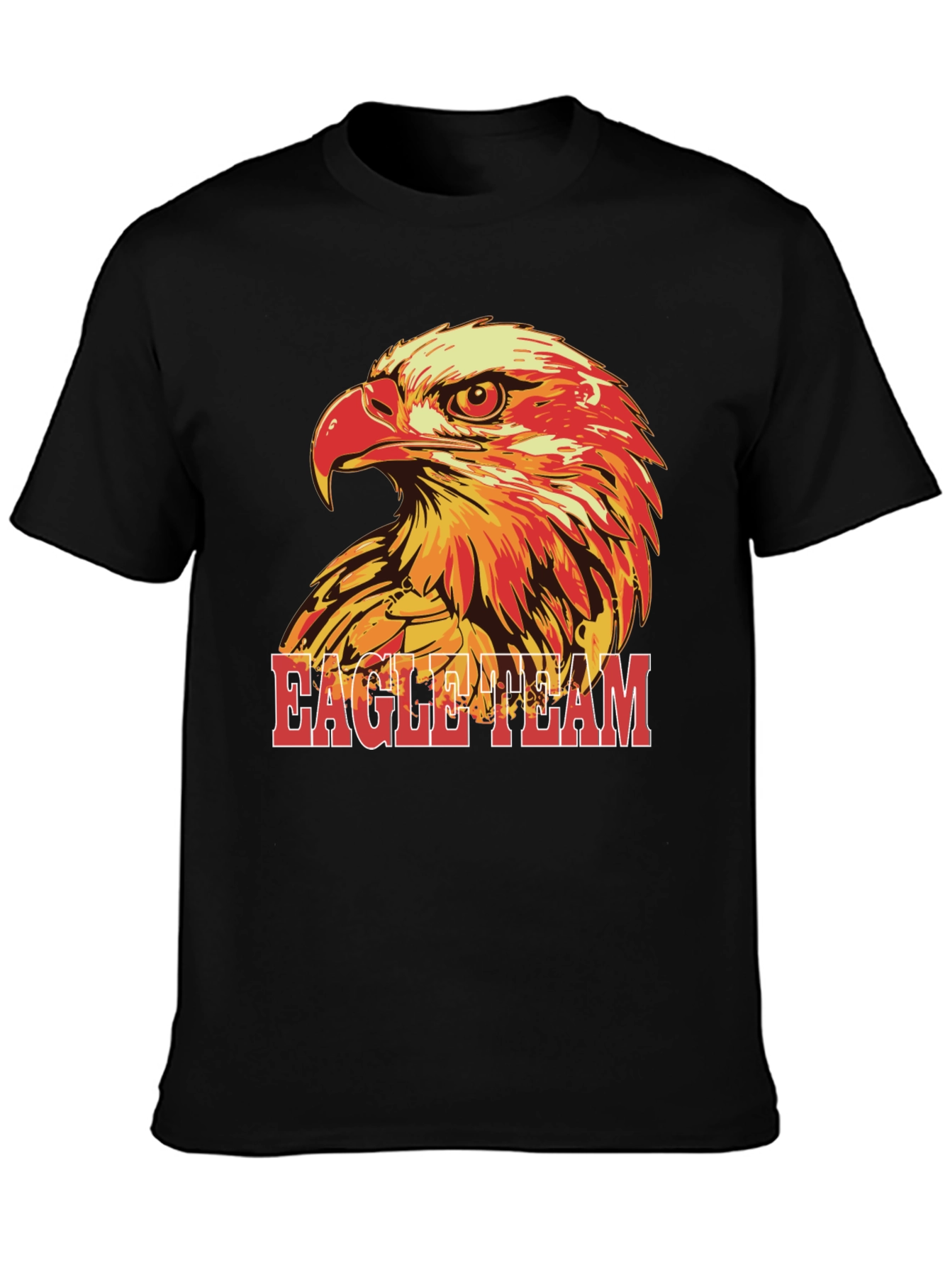 Eagle Team Graphic T-Shirt - Black