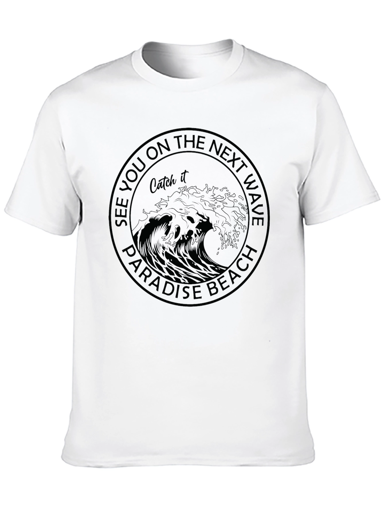 Paradise Beach Wave Graphic T-Shirt