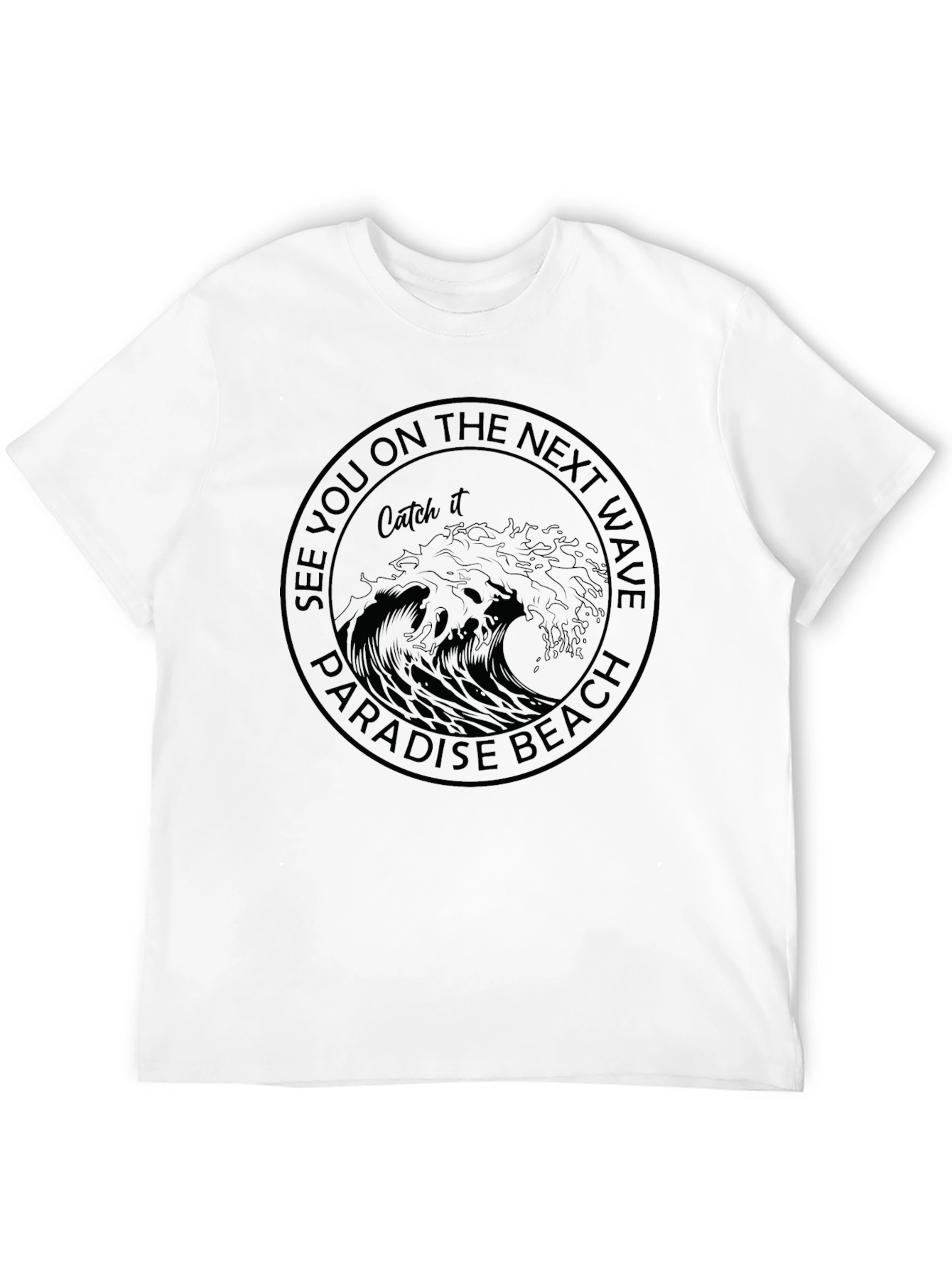 Paradise Beach Wave Graphic T-Shirt