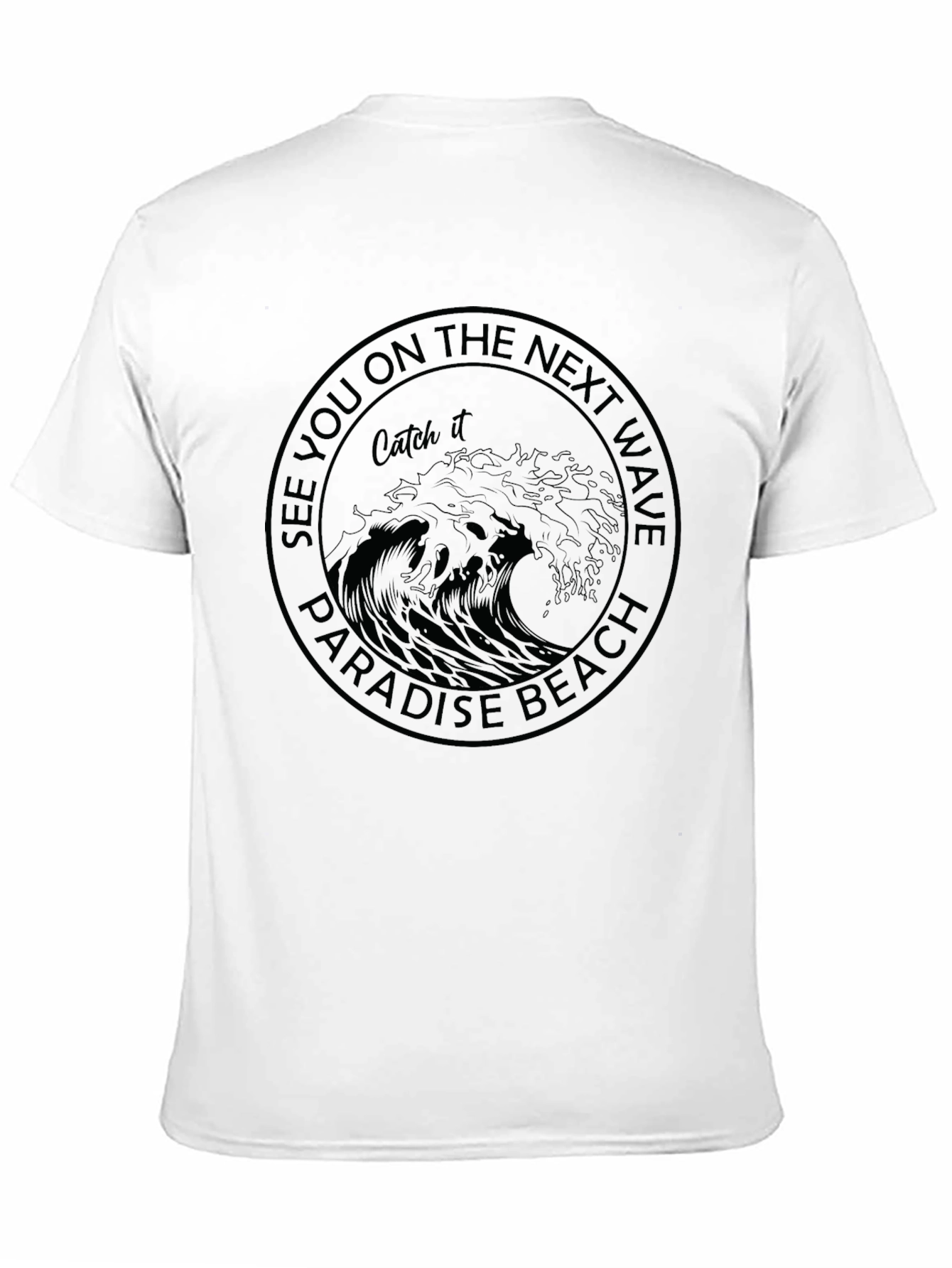 Paradise Beach Wave Graphic T-Shirt