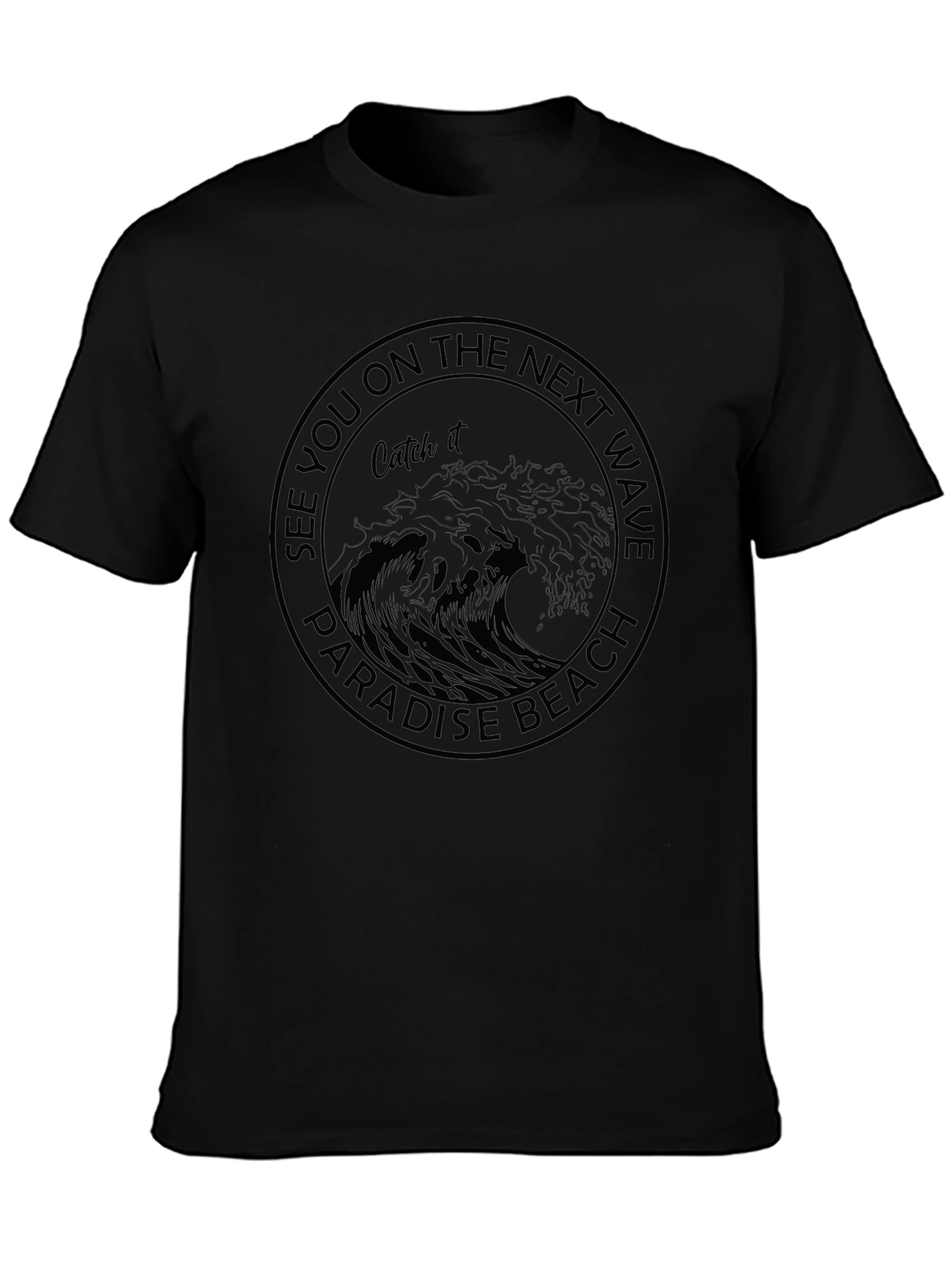 Paradise Beach Wave Graphic T-Shirt