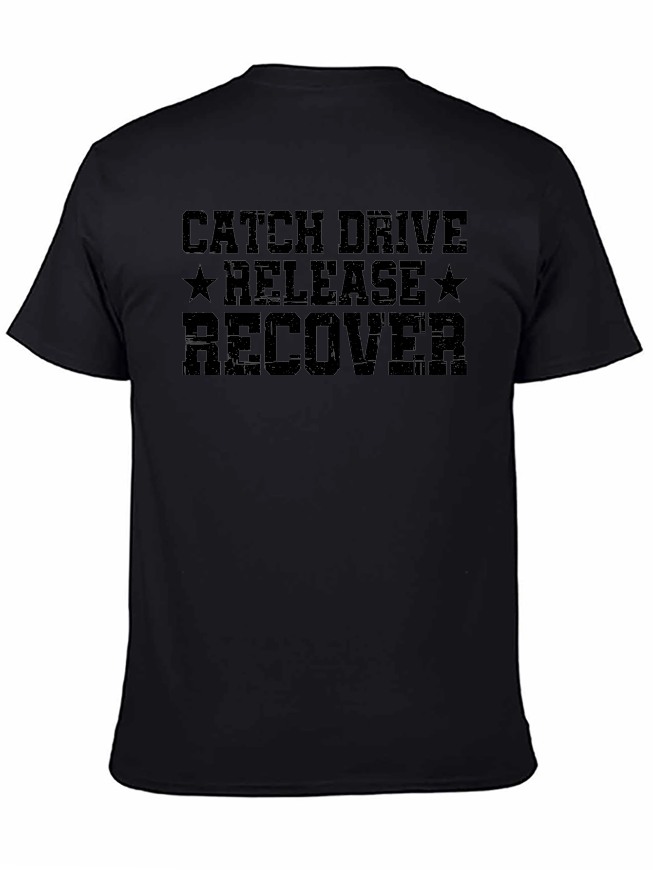 Catch Drive Release Recover Black T-Shirt