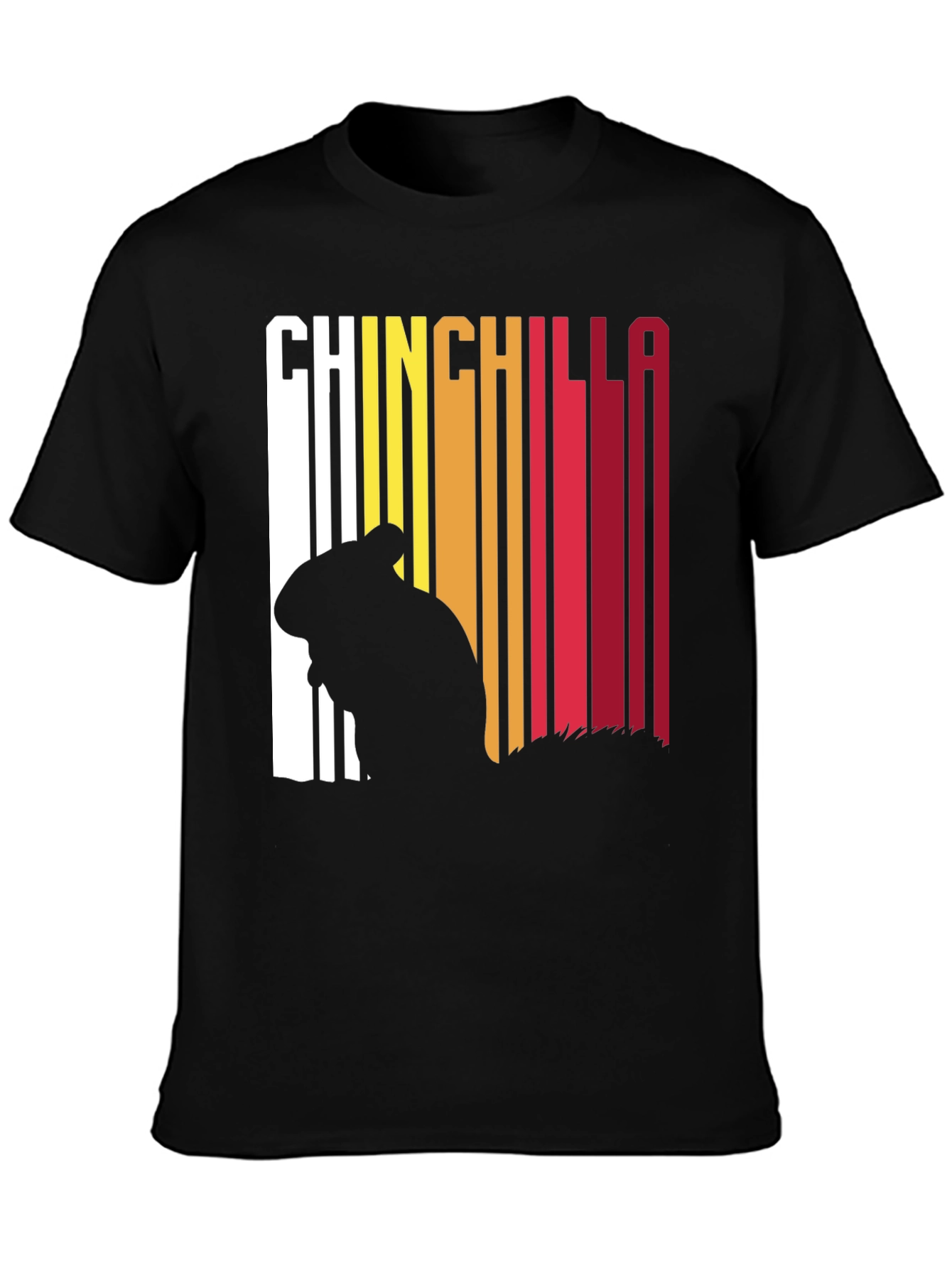 Chinchilla Retro Style Graphic T-Shirt