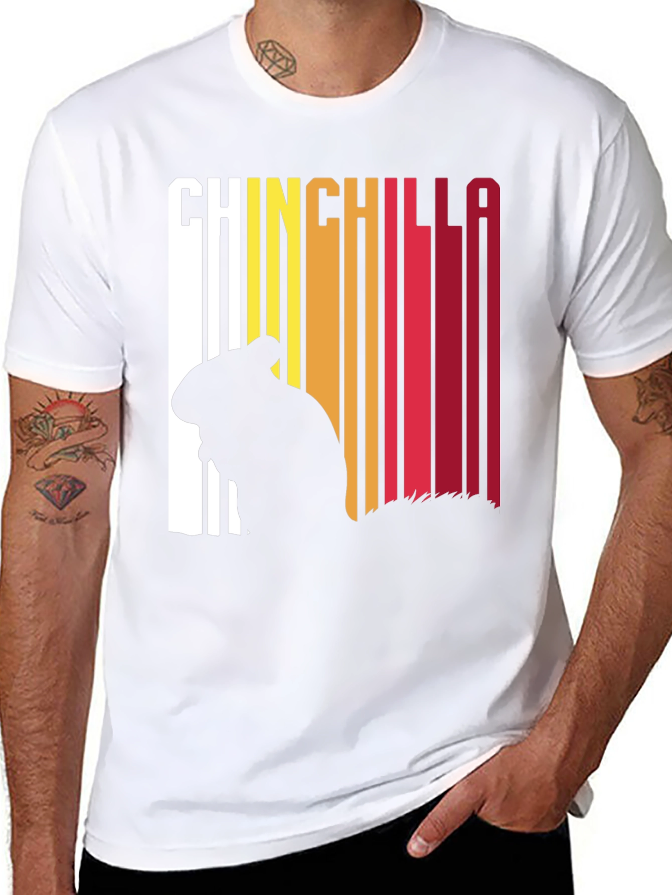 Chinchilla Retro Style Graphic T-Shirt