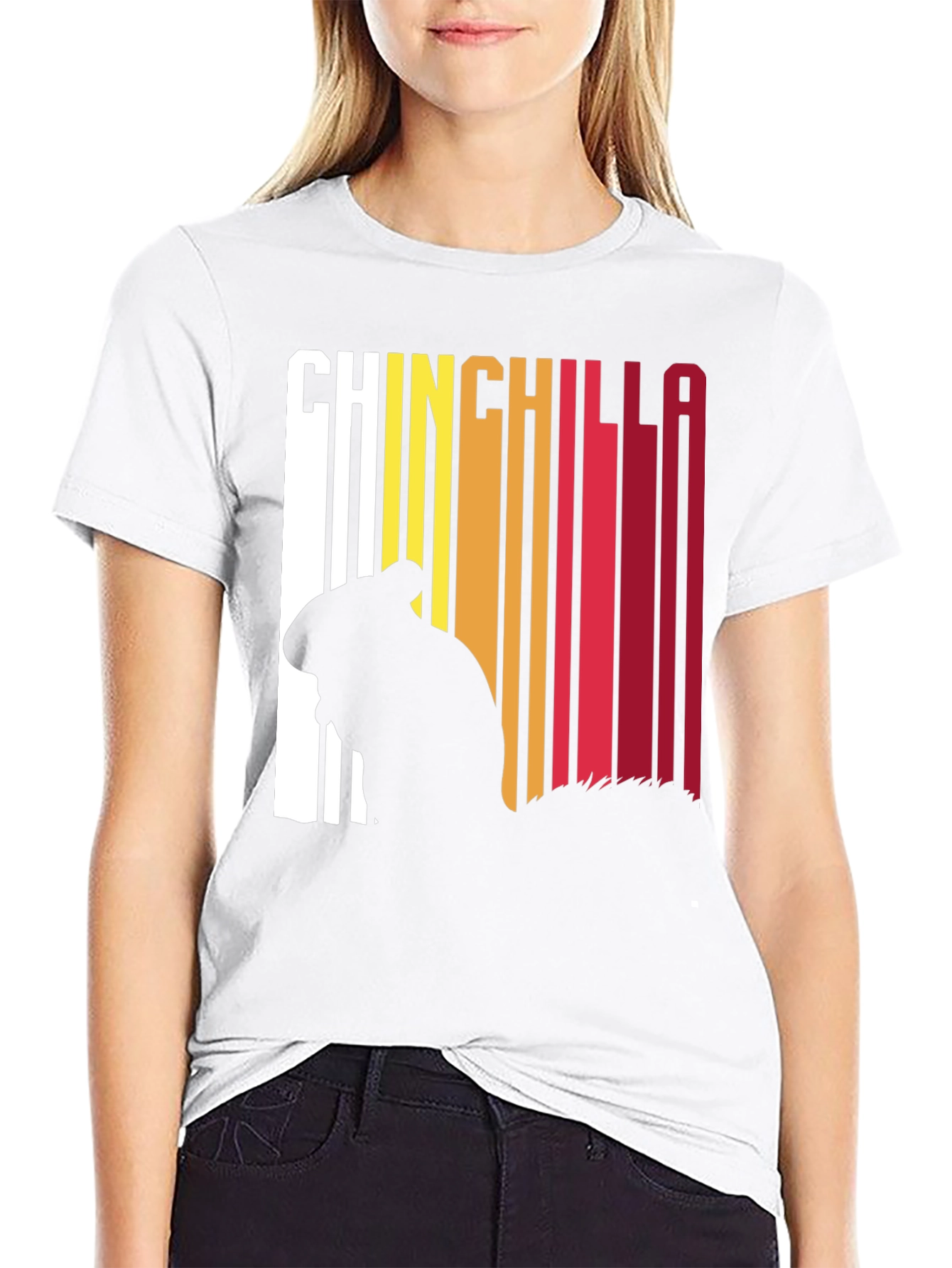 Chinchilla Retro Style Graphic T-Shirt