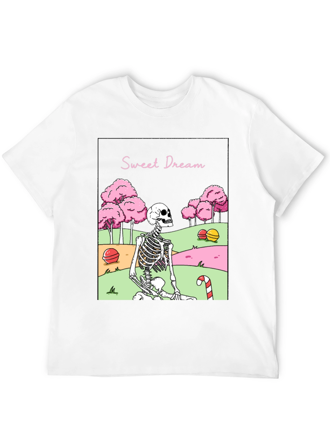 Sweet Dream Skeleton Graphic T-Shirt