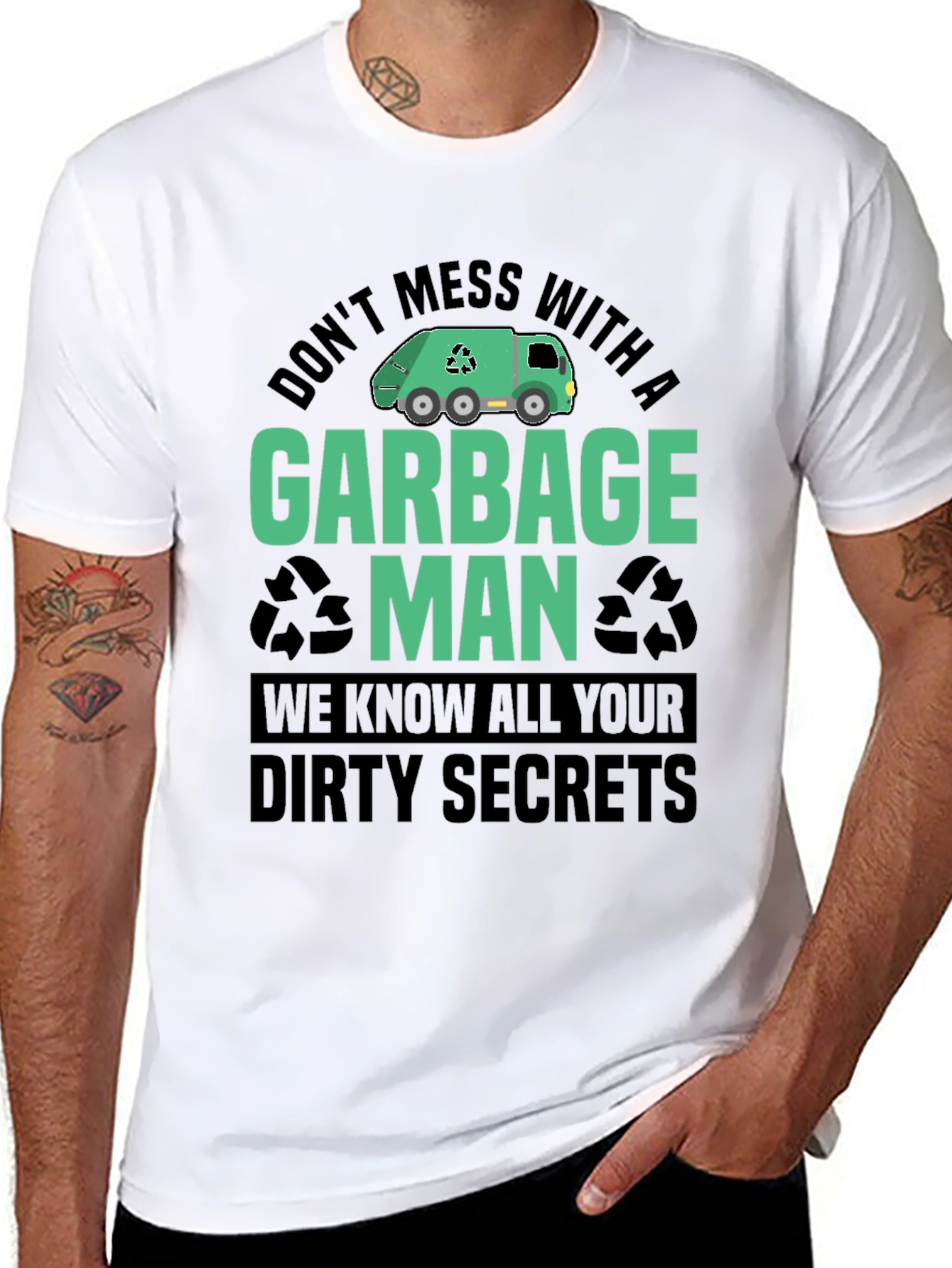 Garbage Man T-Shirt - Dirty Secrets Funny Tee