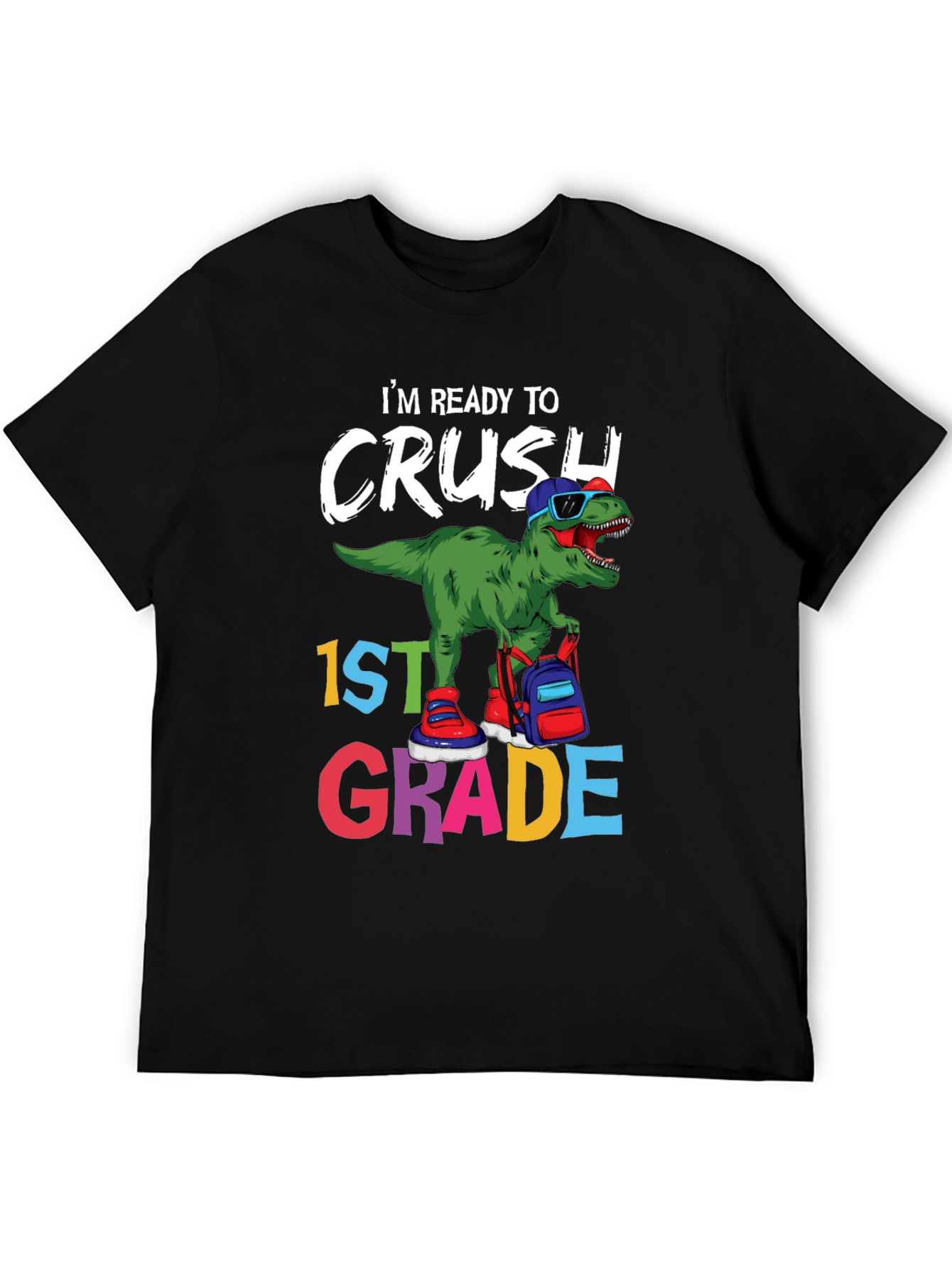 Ready to Crush 1st Grade Dinosaur T-Shirt