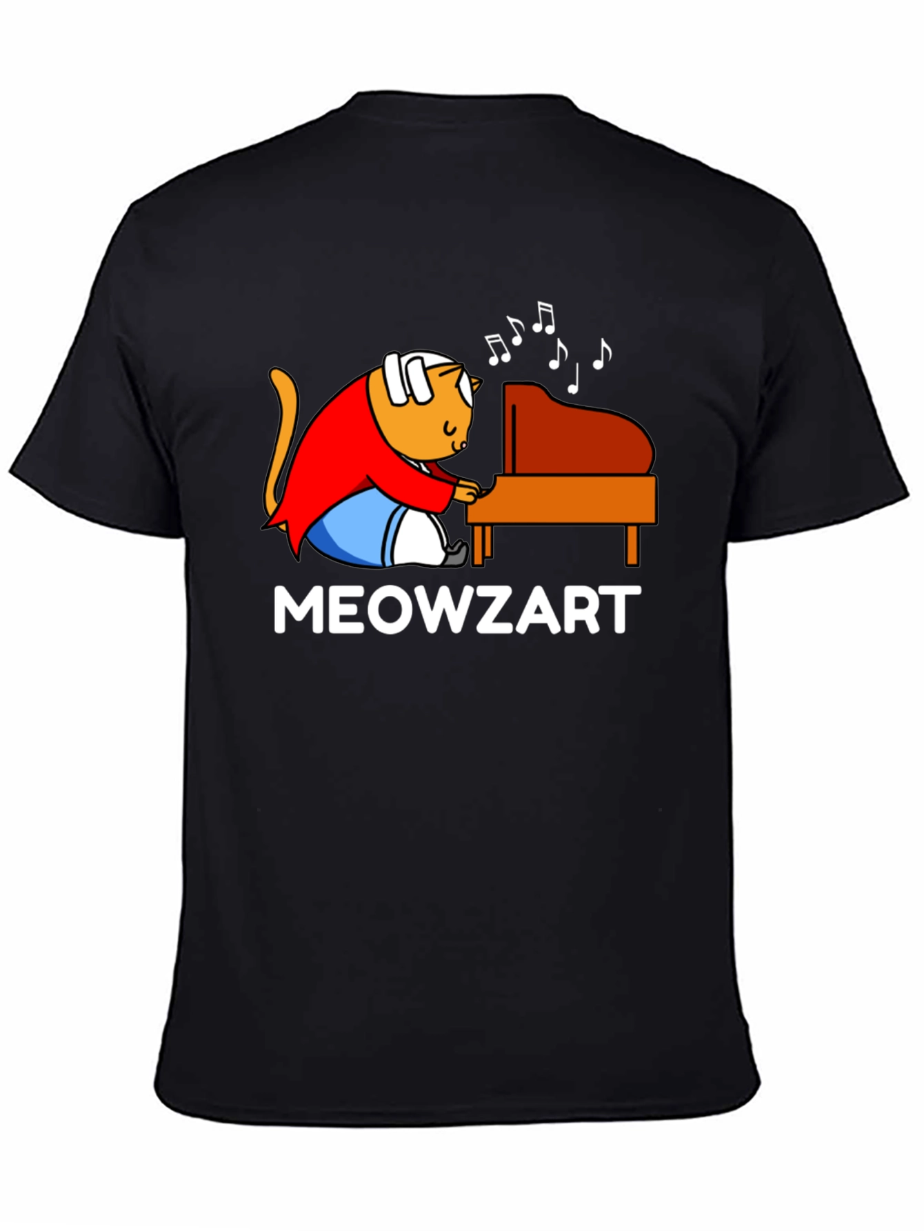 Meowzart T-Shirt - Cat Playing Piano