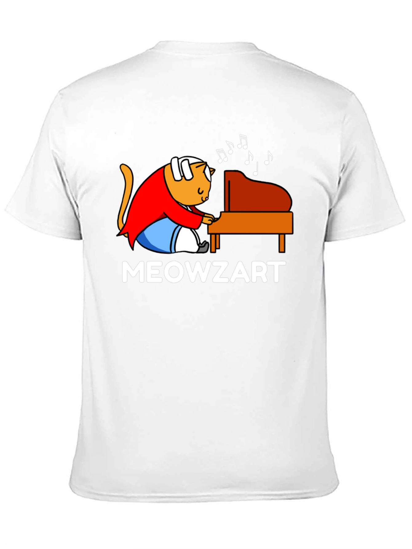 Meowzart T-Shirt - Cat Playing Piano
