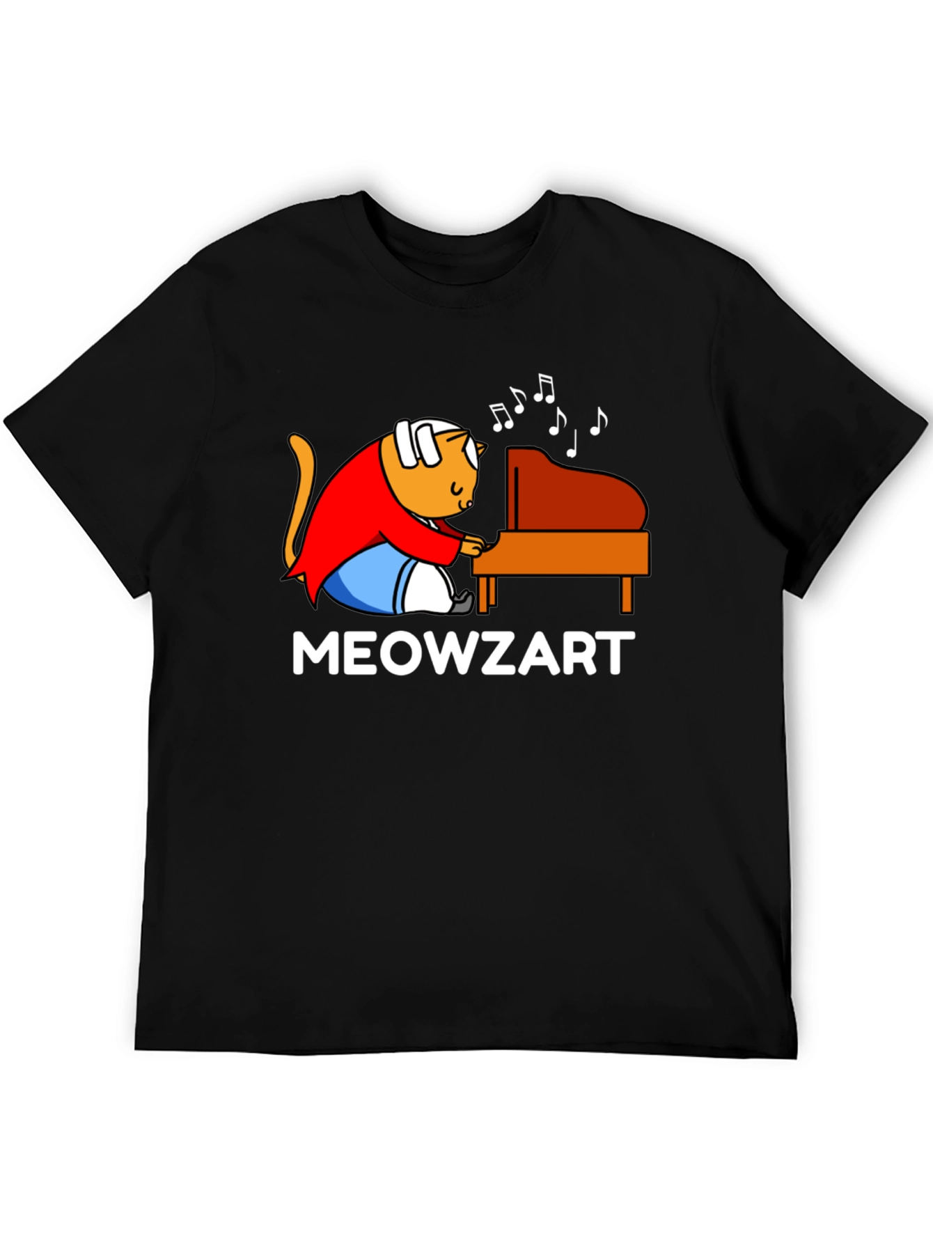 Meowzart T-Shirt - Cat Playing Piano