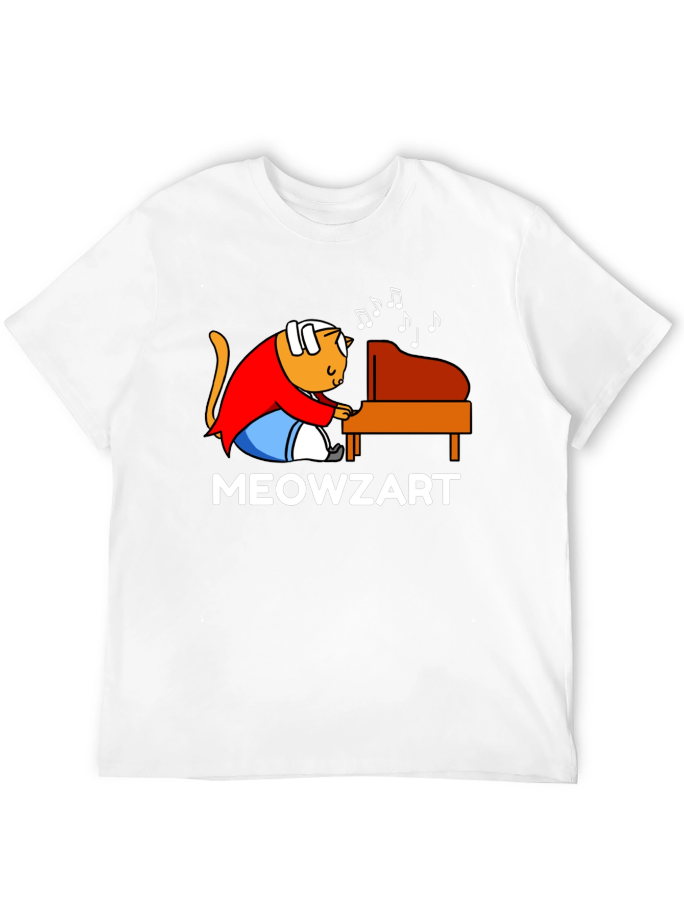 Meowzart T-Shirt - Cat Playing Piano