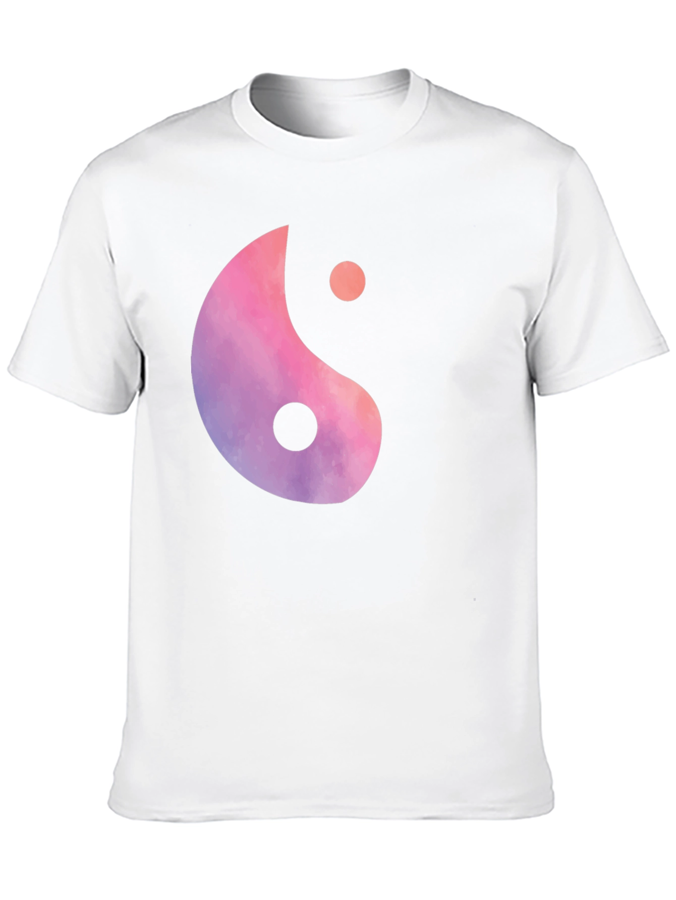 Yin Yang Graphic Tee - Black Cotton Blend