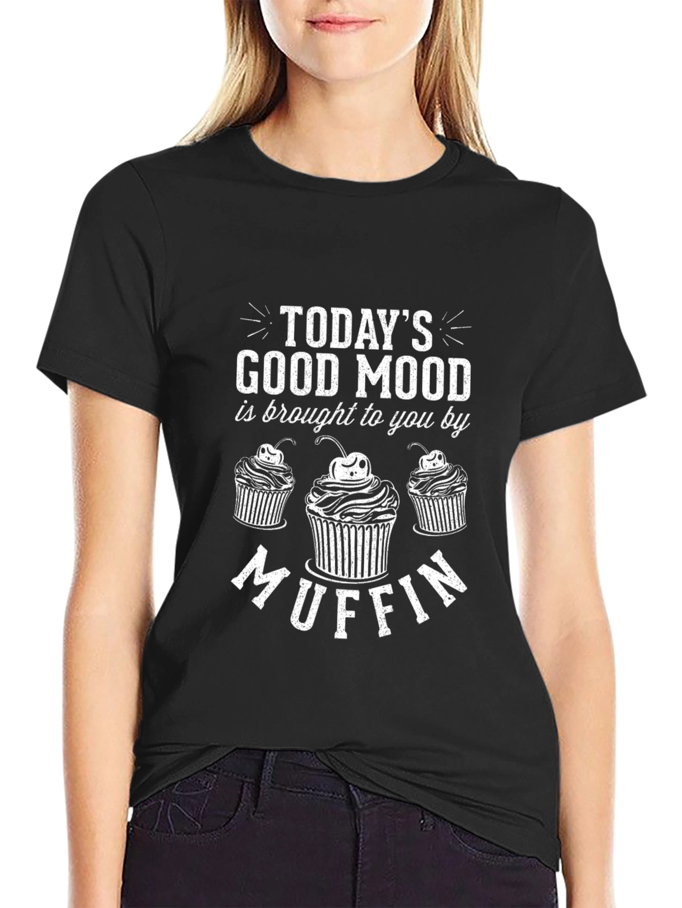 Todays Good Mood Muffin Graphic Tee