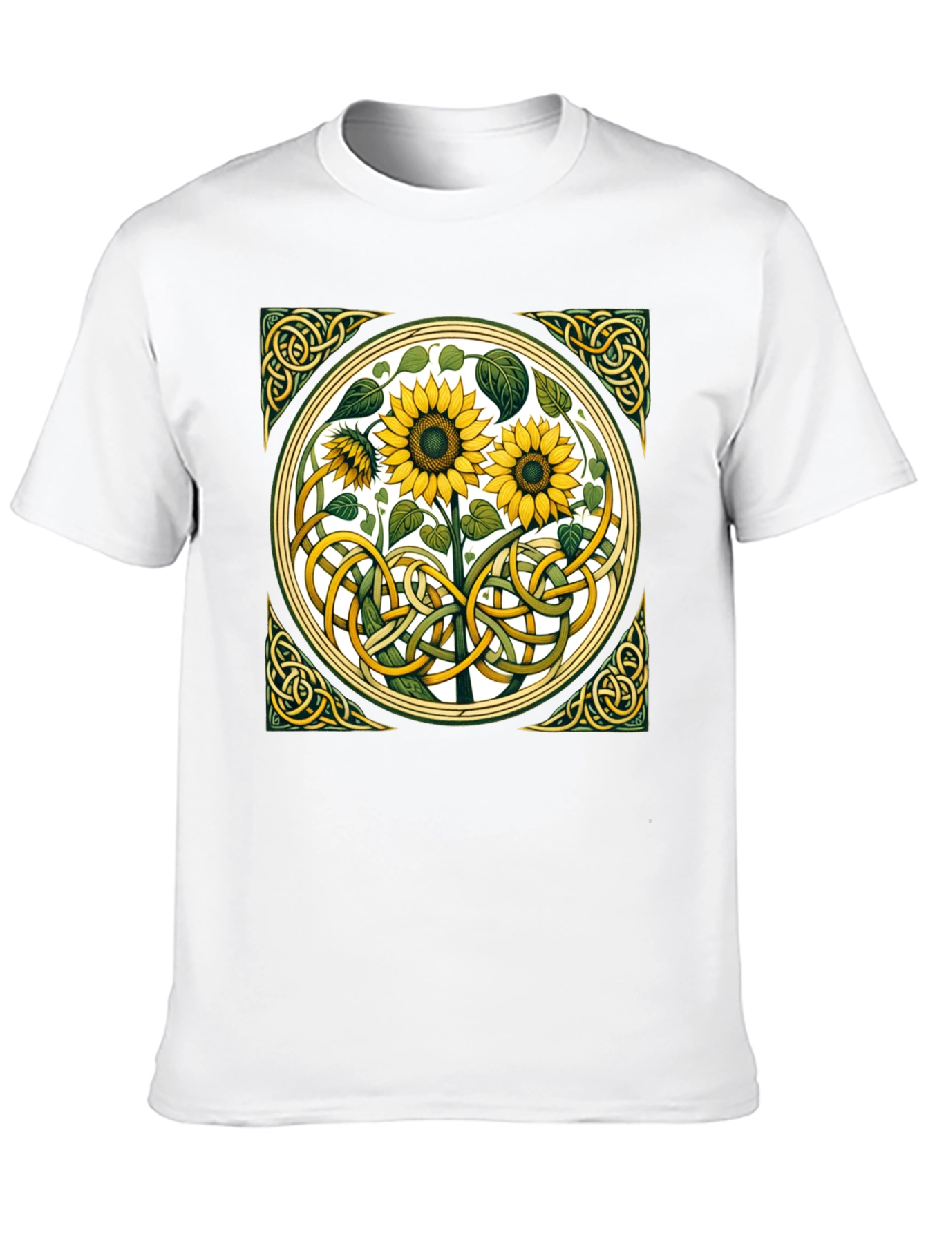 Celtic Sunflower Graphic T-Shirt - Stylish Comfort