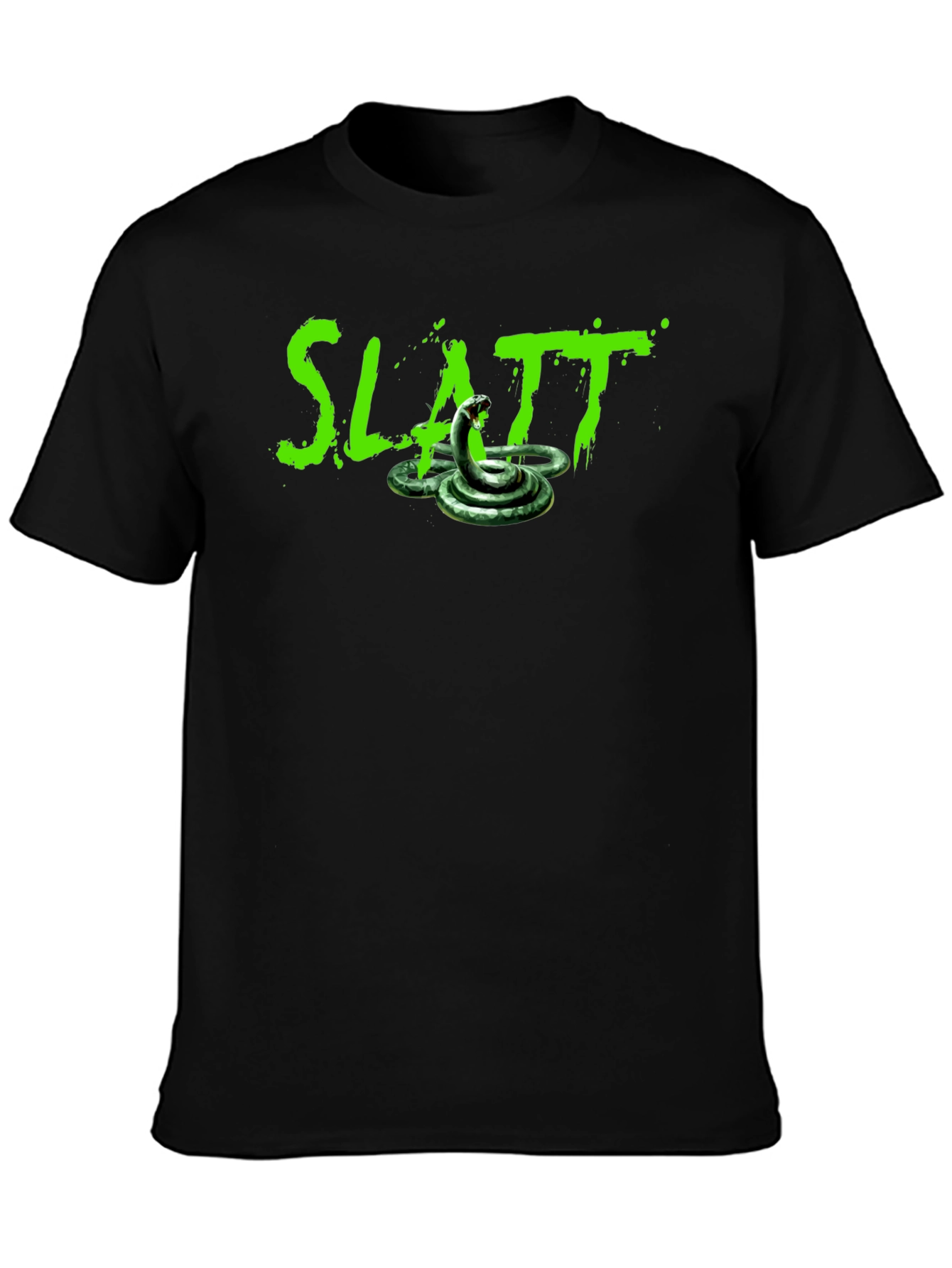 Slatt Snake Graphic Black T-Shirt