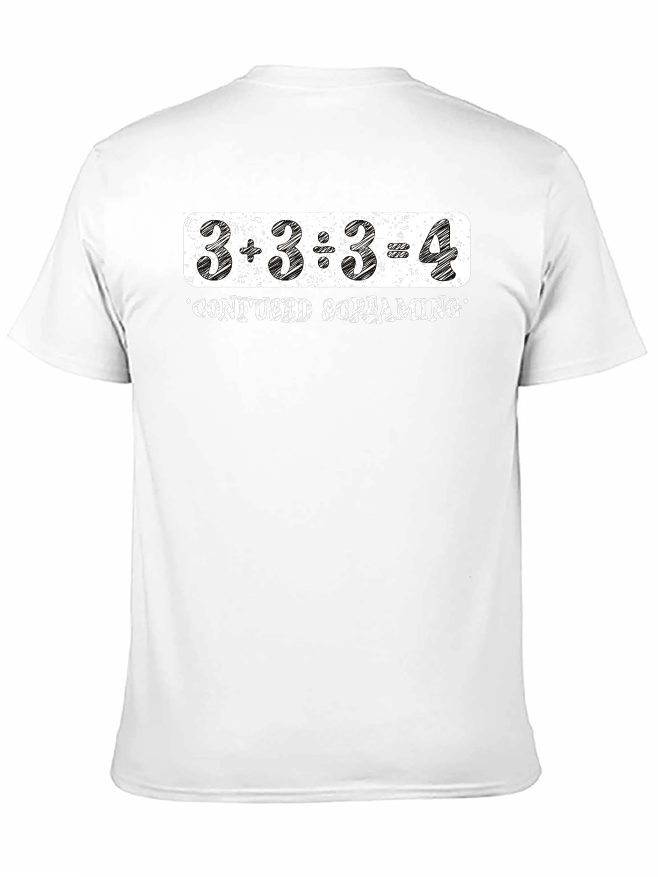 Confused Screaming Math Equation Graphic Tee