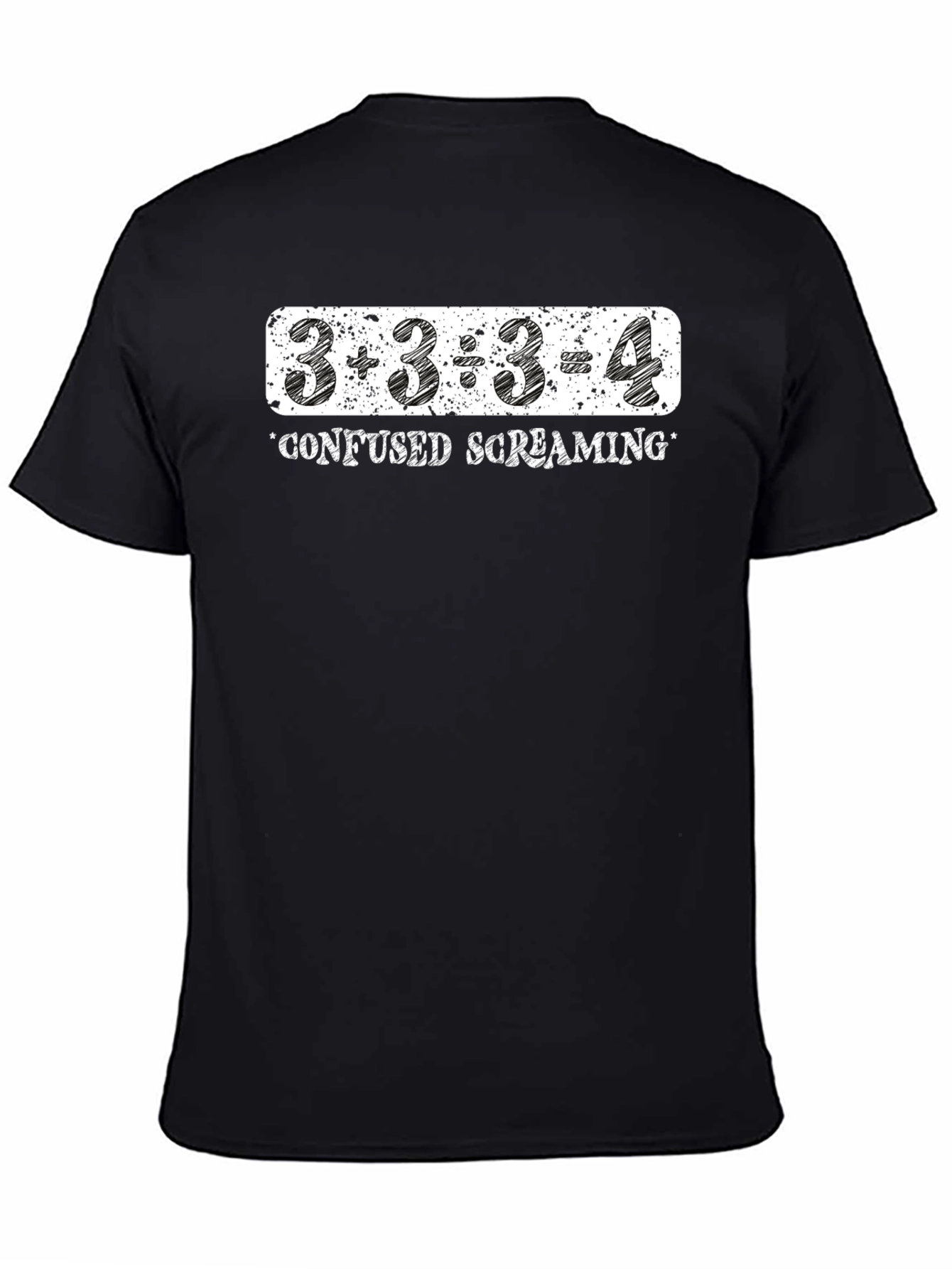 Confused Screaming Math Equation Graphic Tee