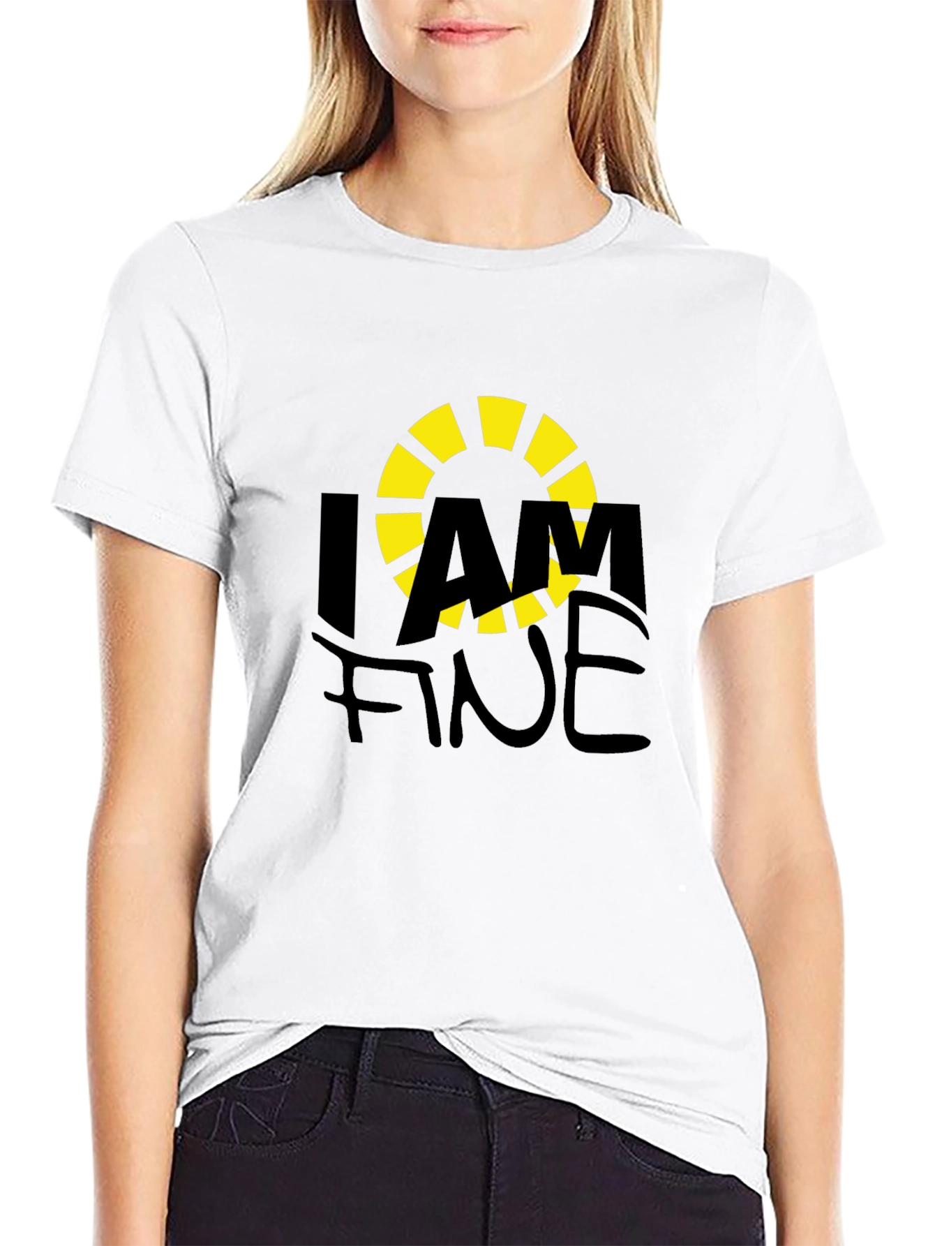 I AM FINE Graphic T-Shirt - Casual Comfort
