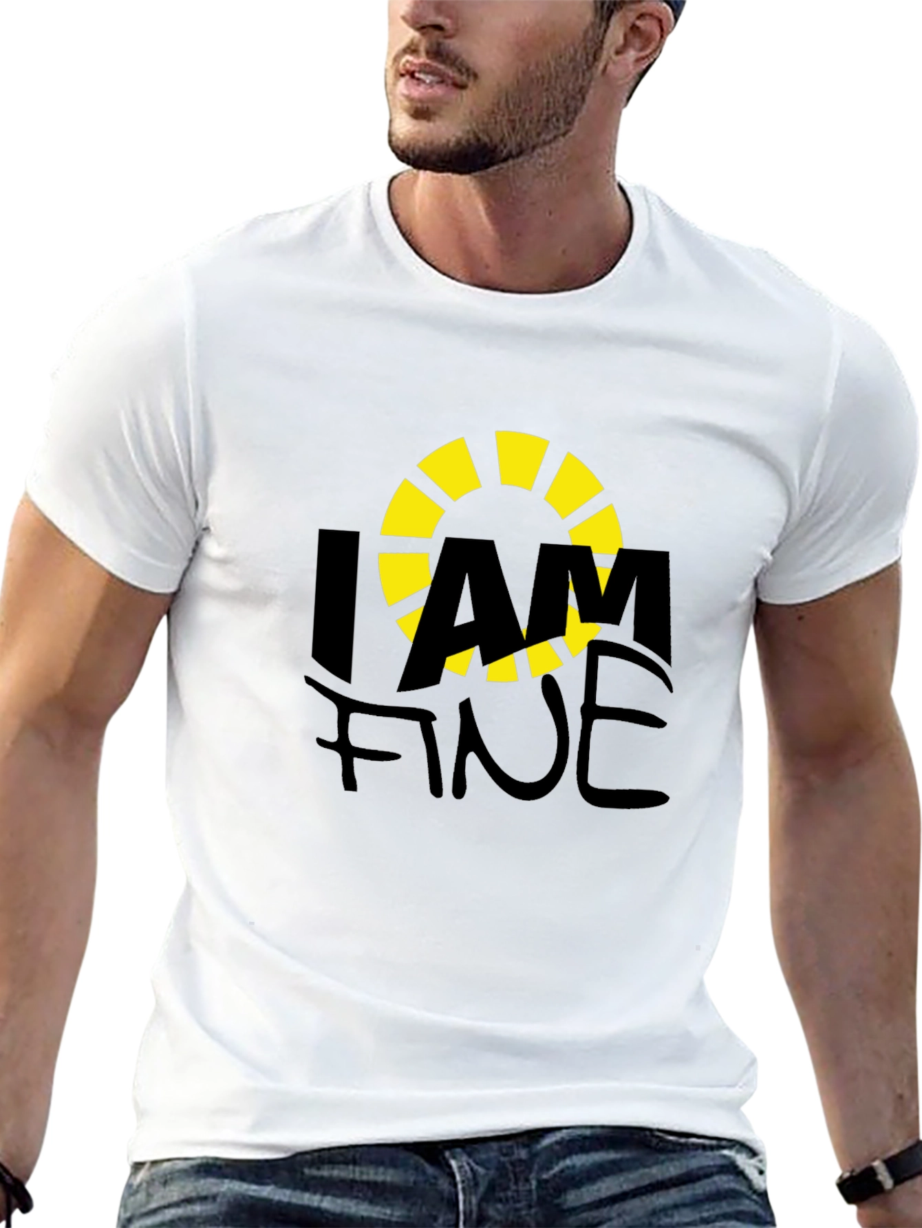I AM FINE Graphic T-Shirt - Casual Comfort