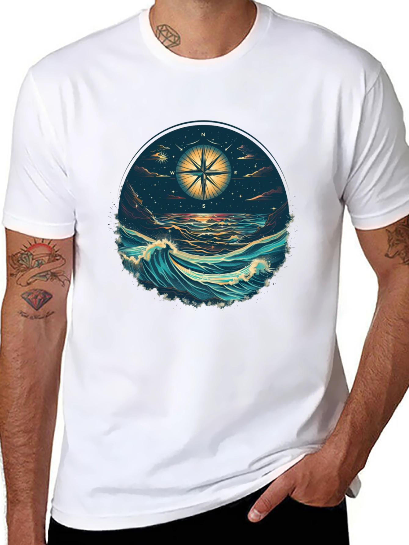 Ocean Compass T-Shirt - Find Your Way!