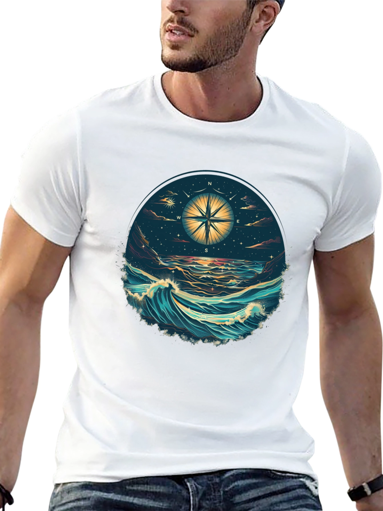 Ocean Compass T-Shirt - Find Your Way!