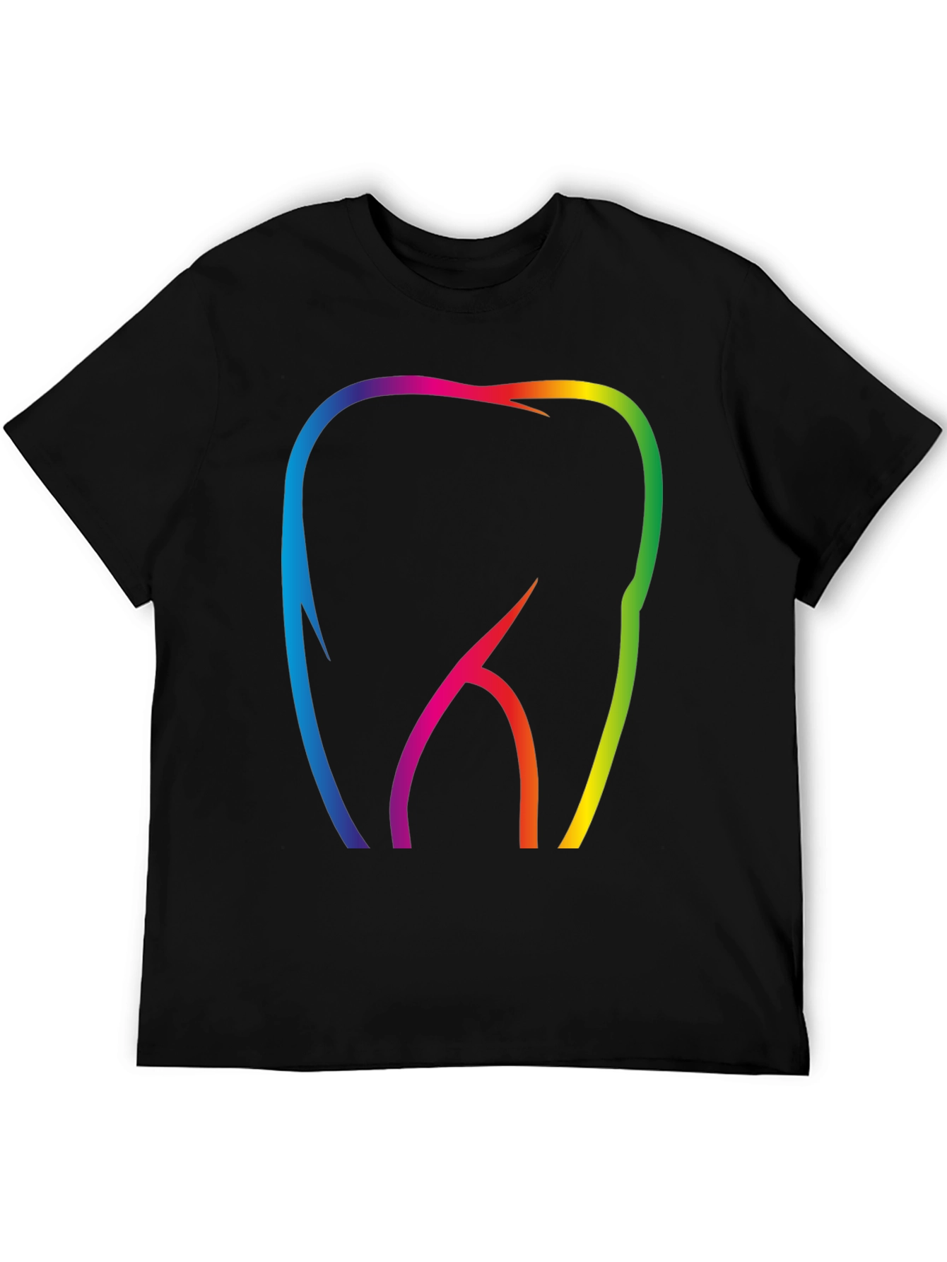 Rainbow Tooth Graphic T-Shirt - Dentist Pride