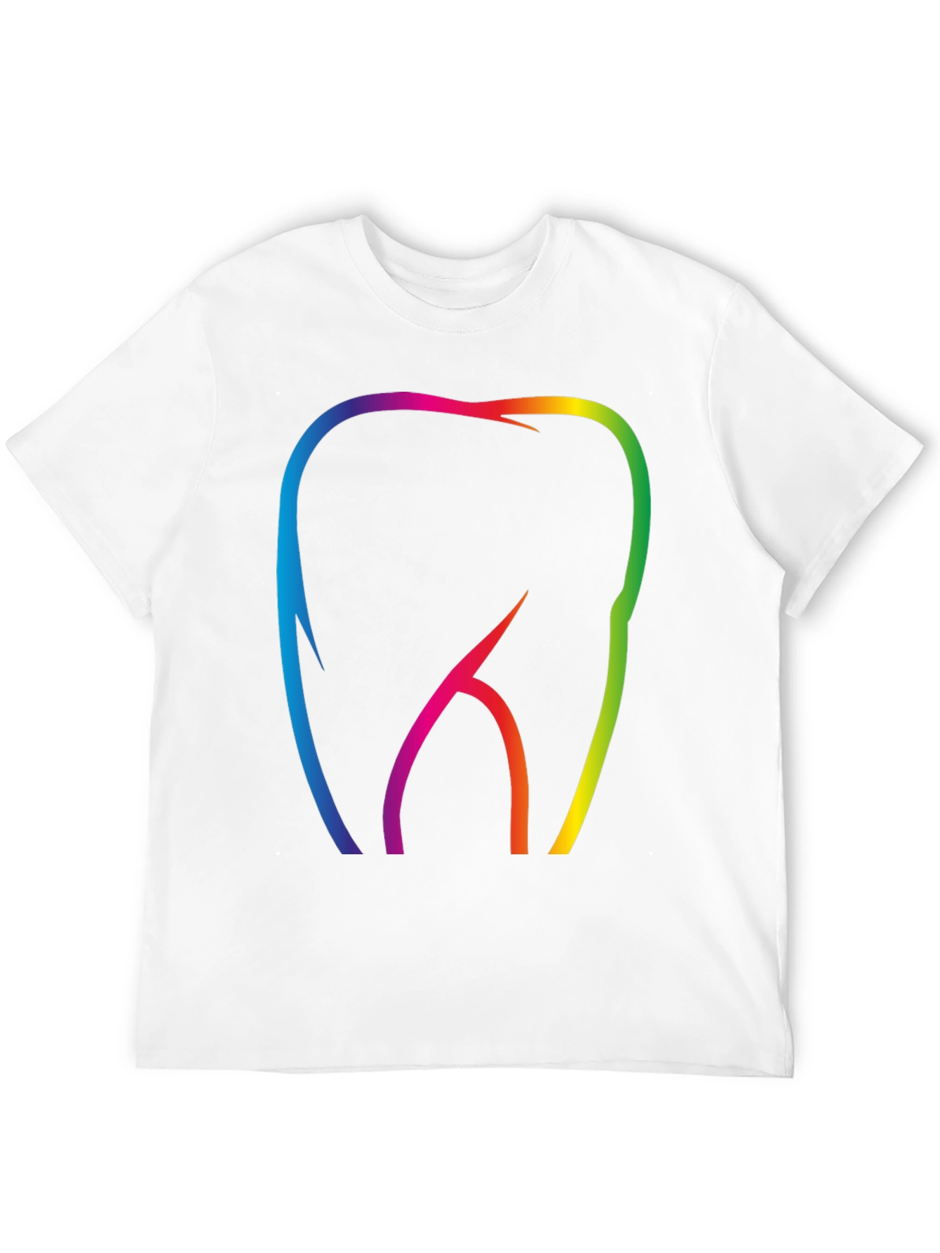 Rainbow Tooth Graphic T-Shirt - Dentist Pride