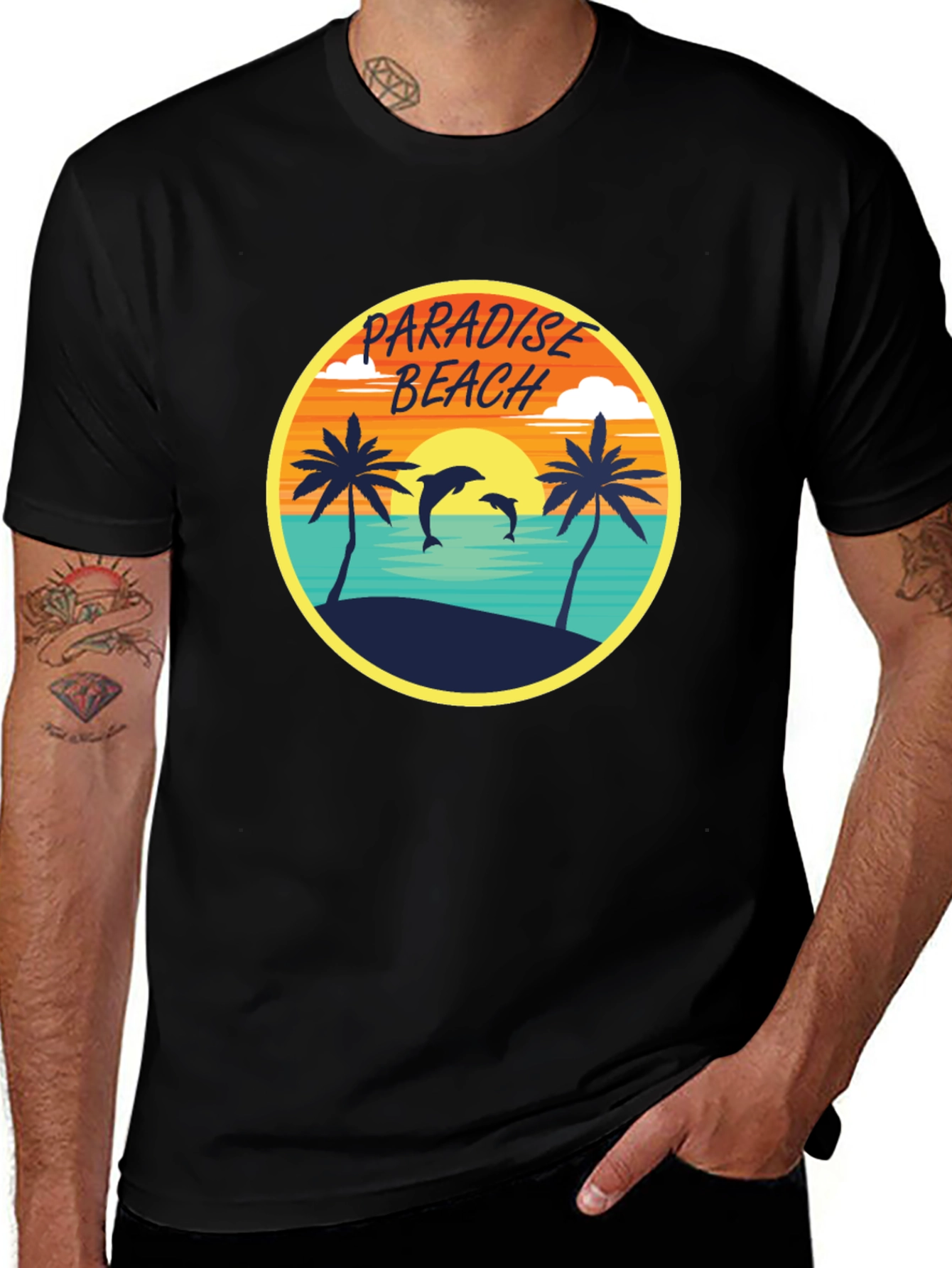 Paradise Beach Graphic Tee - Tropical Vibes
