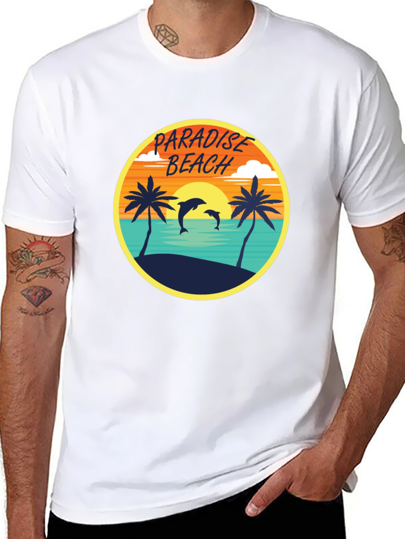Paradise Beach Graphic Tee - Tropical Vibes