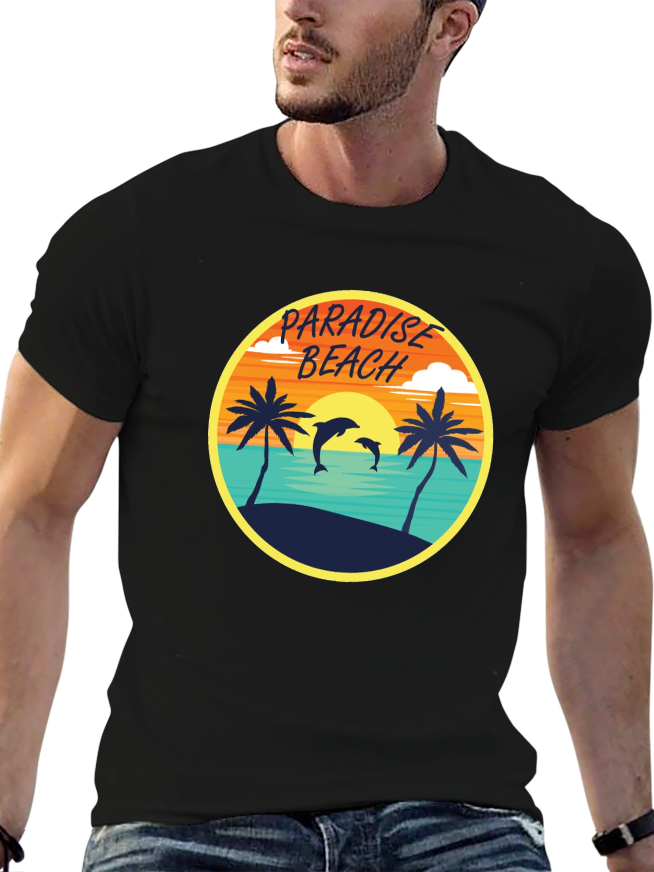 Paradise Beach Graphic Tee - Tropical Vibes