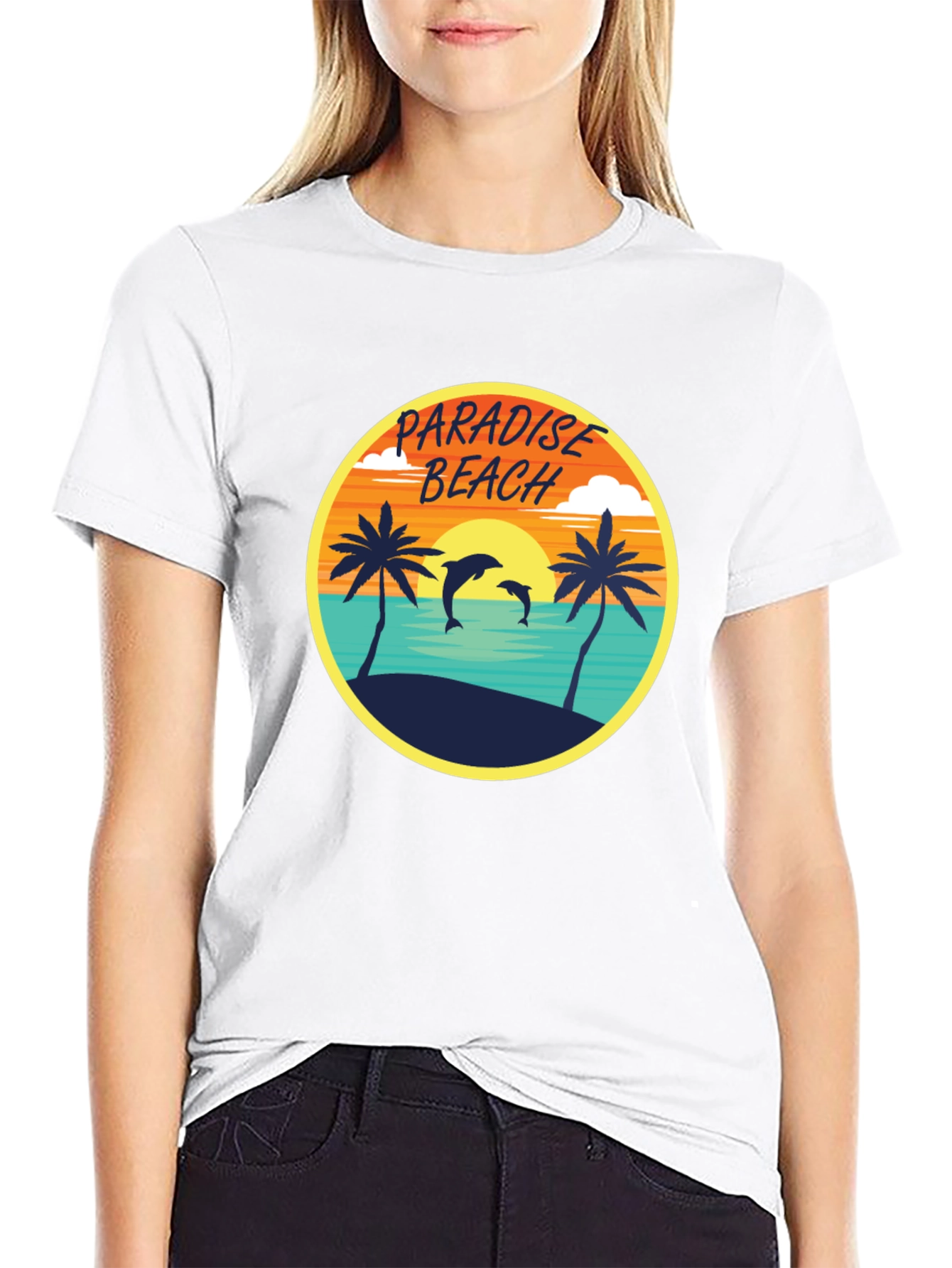 Paradise Beach Graphic Tee - Tropical Vibes