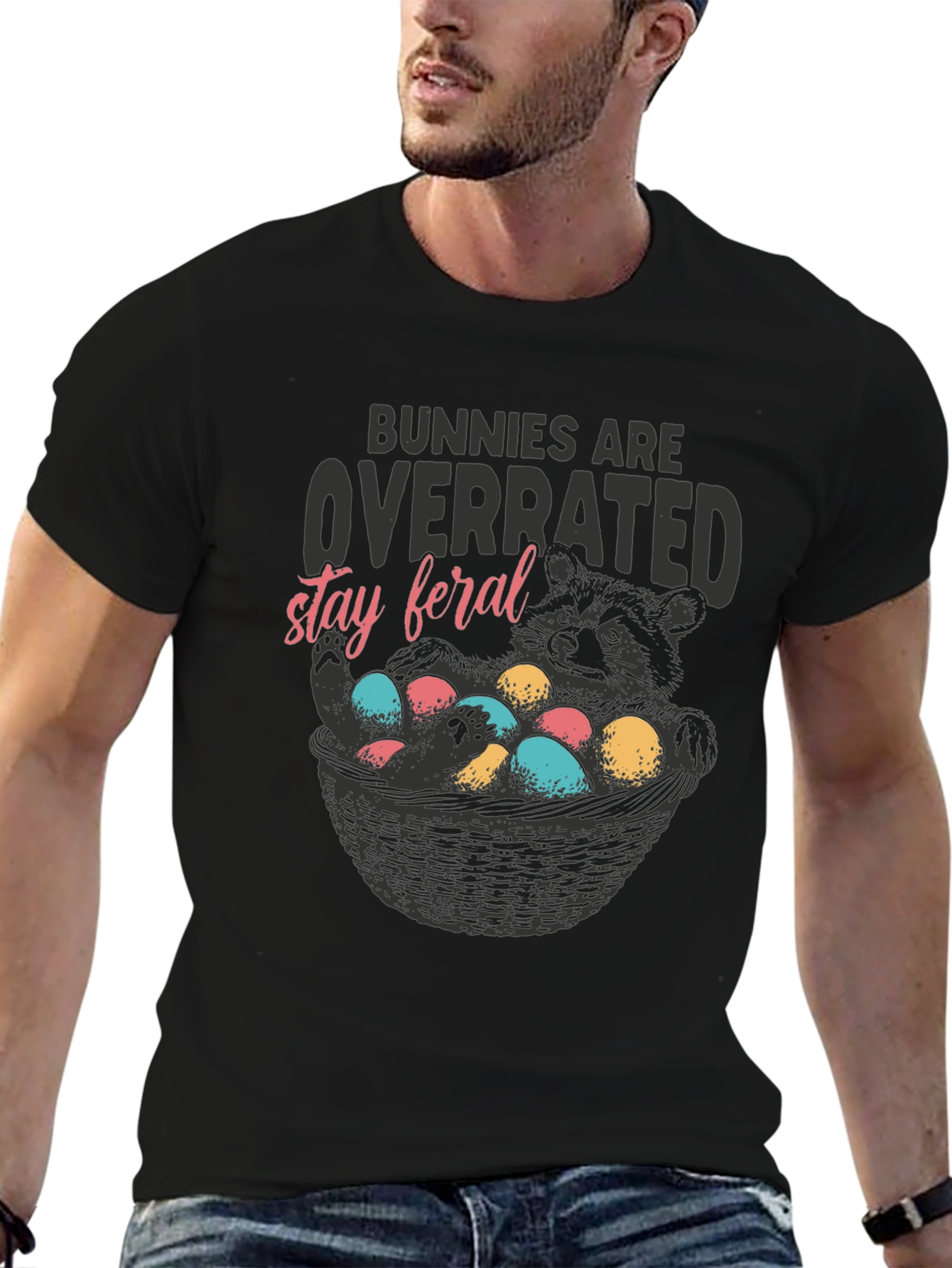 Bunnies are Overrated Stay Feral T-shirt