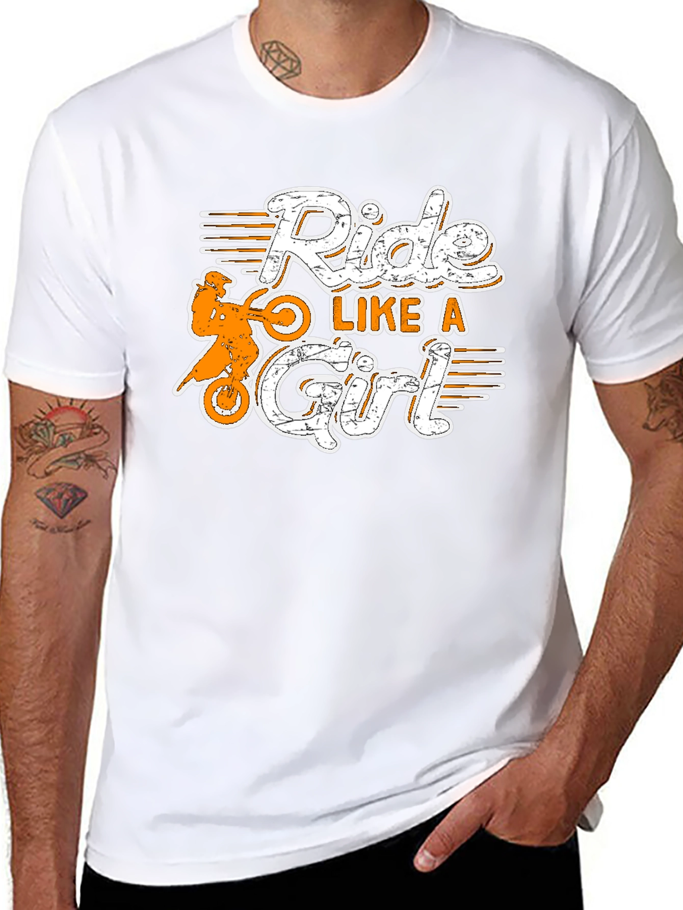Ride Like A Girl T-Shirt - Motocross Tee